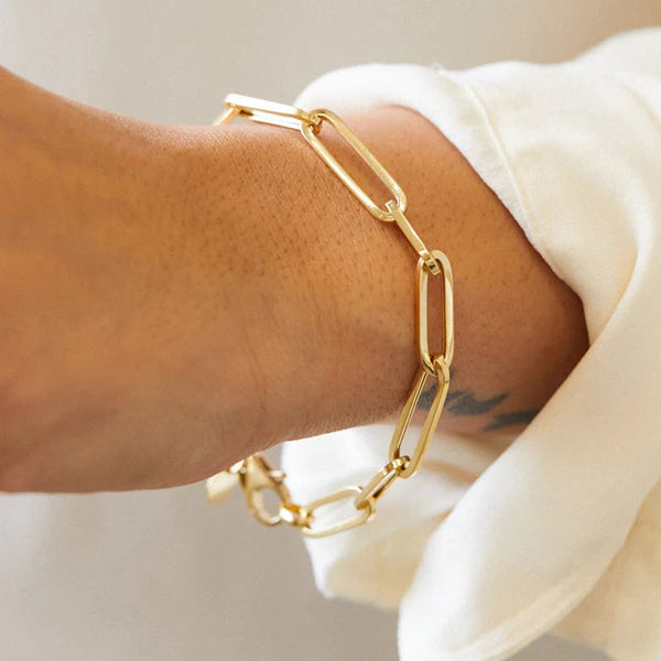 TFC Oval Loopie Gold Plated Layered Bracelet