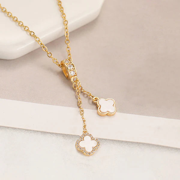 TFC Clover Gold Plated Pendant Necklace