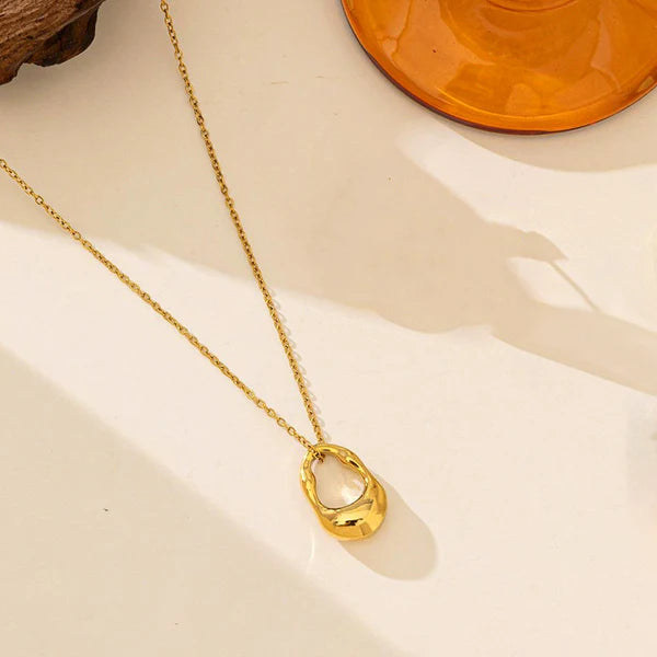 TFC Small Purse Gold  Plated Pendant Necklace
