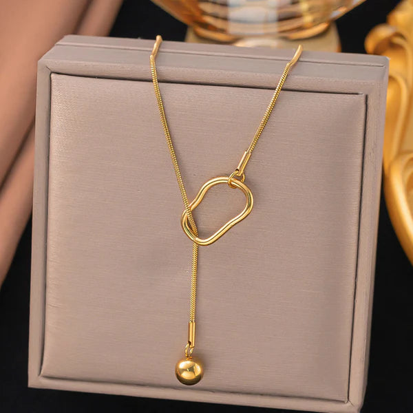 TFC Golden Promise Gold Plated Pendant Necklace