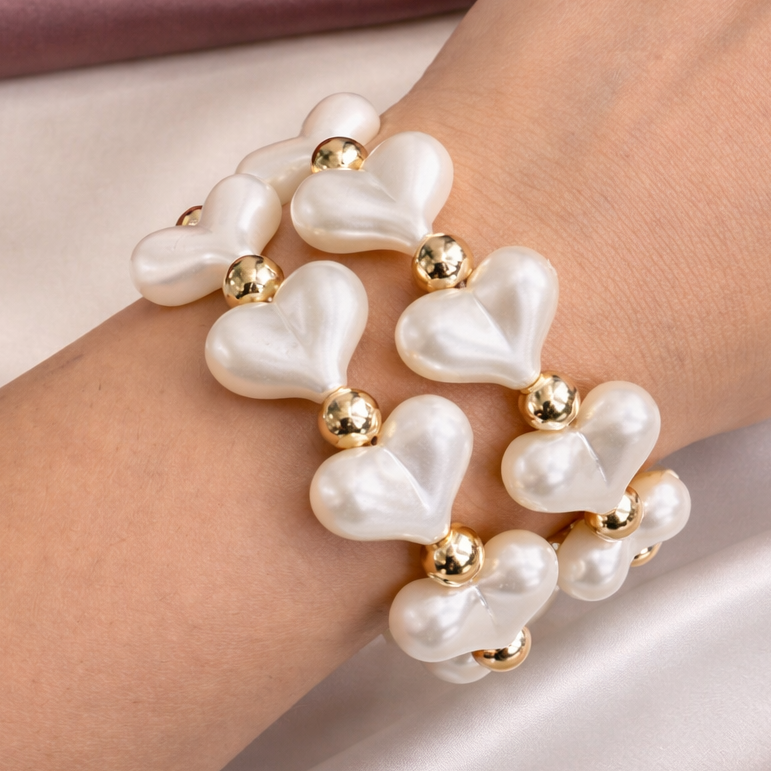 TFC Pearl Love Gold Plated Bracelet