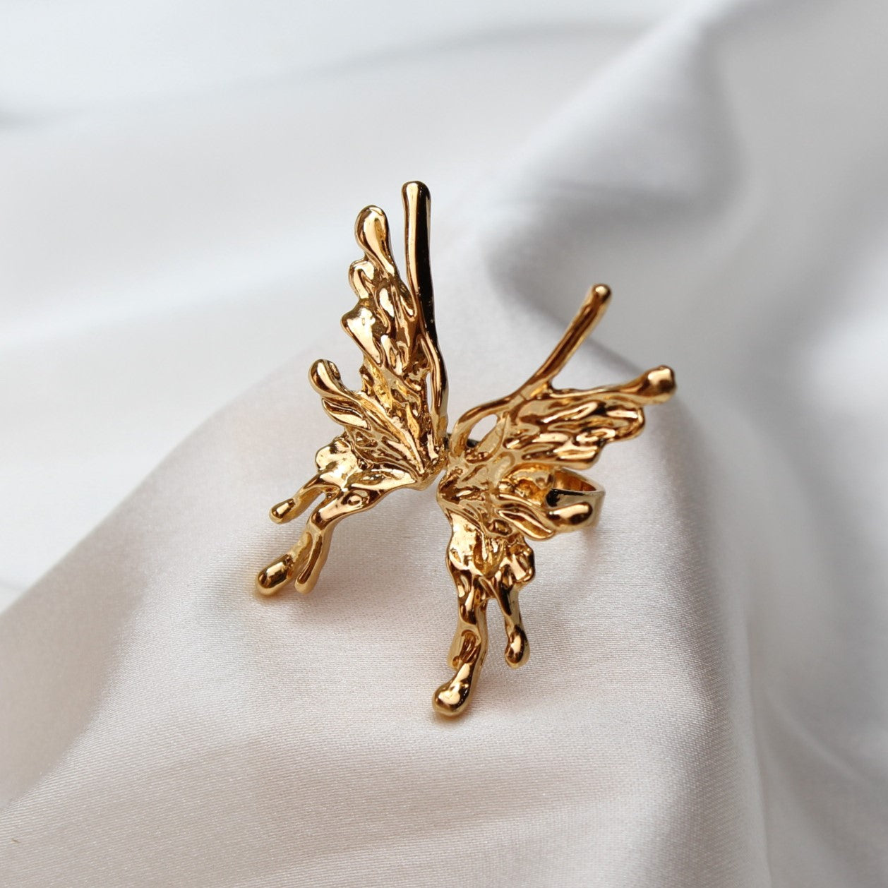 TFC 24K Fairy Wings Gold Plated Adjustable Ring