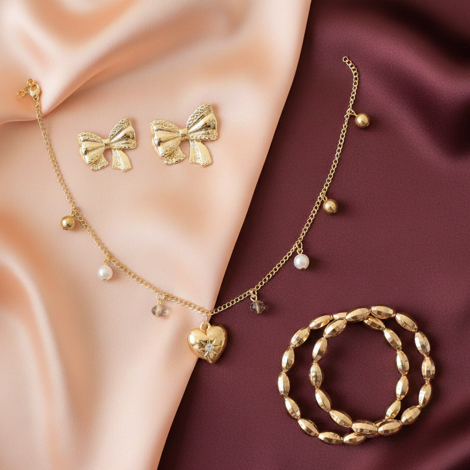 TFC Gorgeous Gold Plated Combo Set (set of 3)