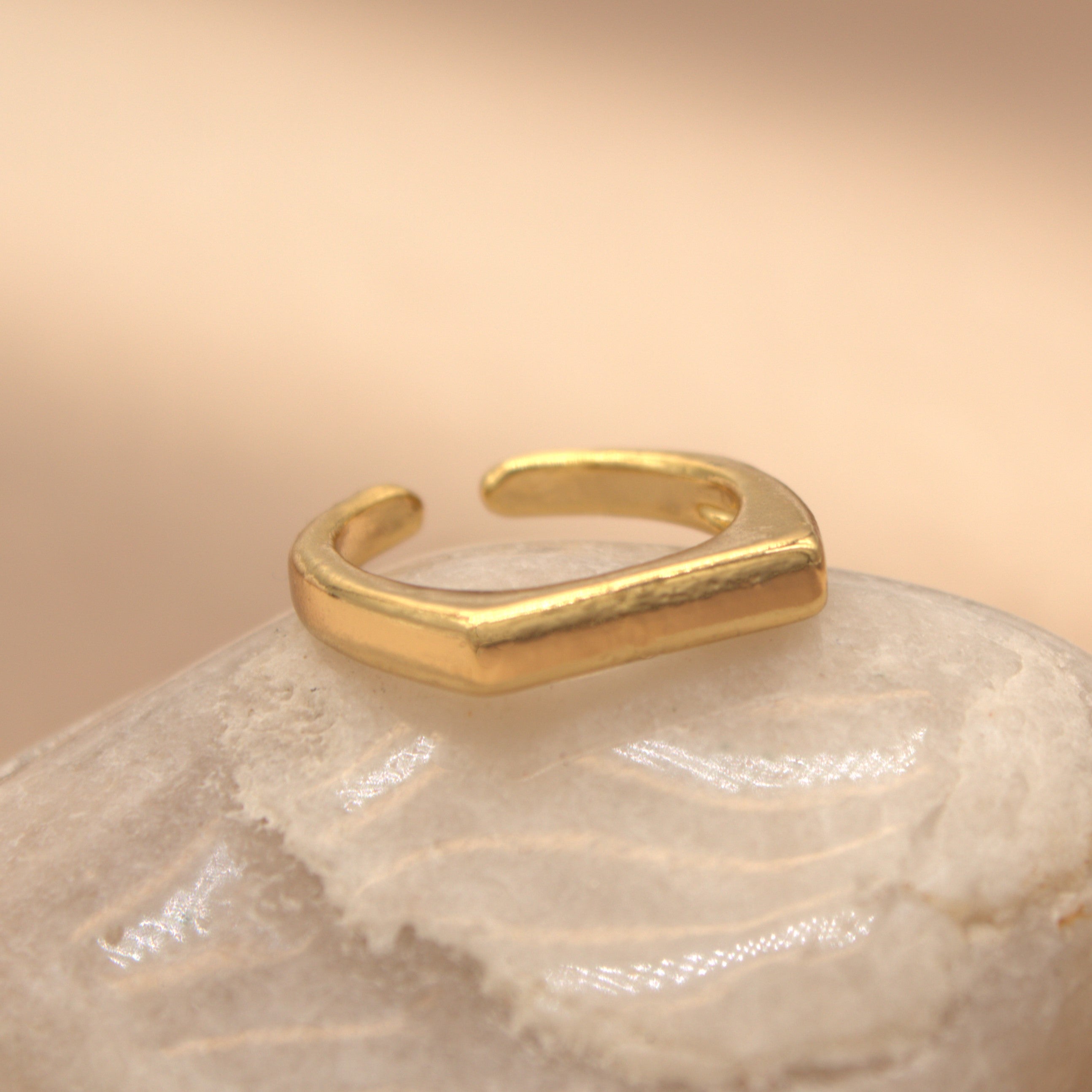TFC Slim Edge Gold Plated Ring