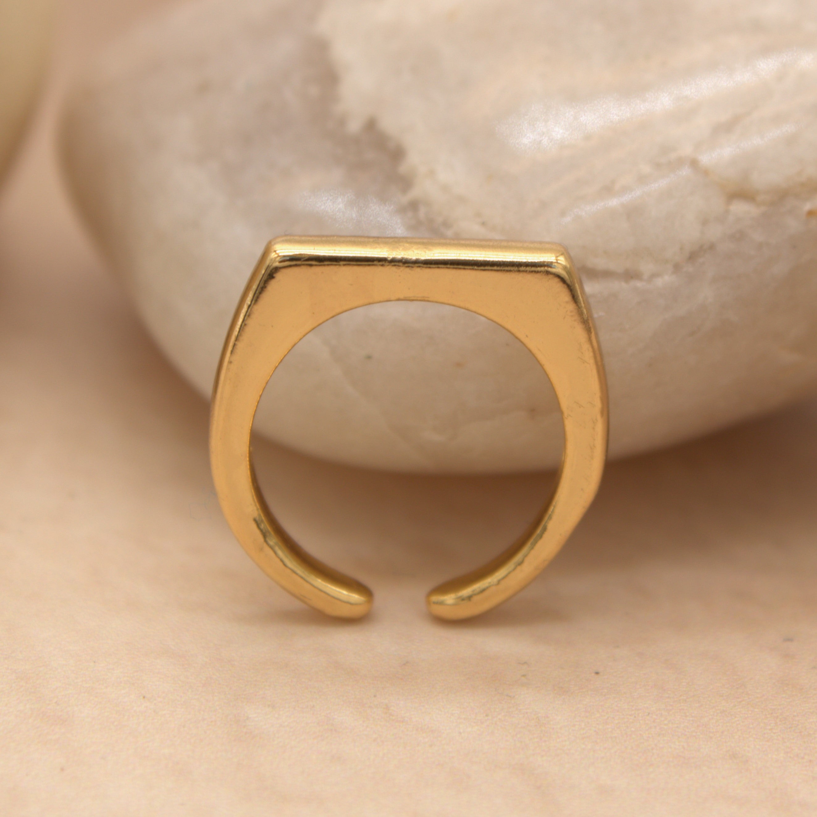 TFC Slim Edge Gold Plated Ring