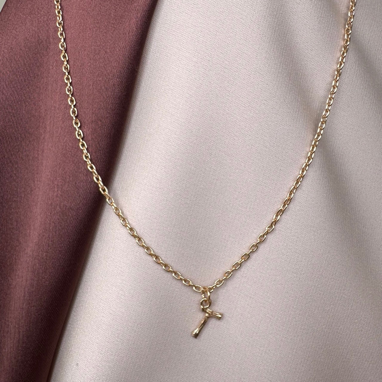TFC Mini Letter - T Gold Plated Pendant Necklace