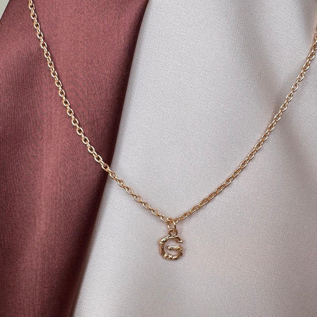 TFC Mini Letter - G Gold Plated Pendant Necklace