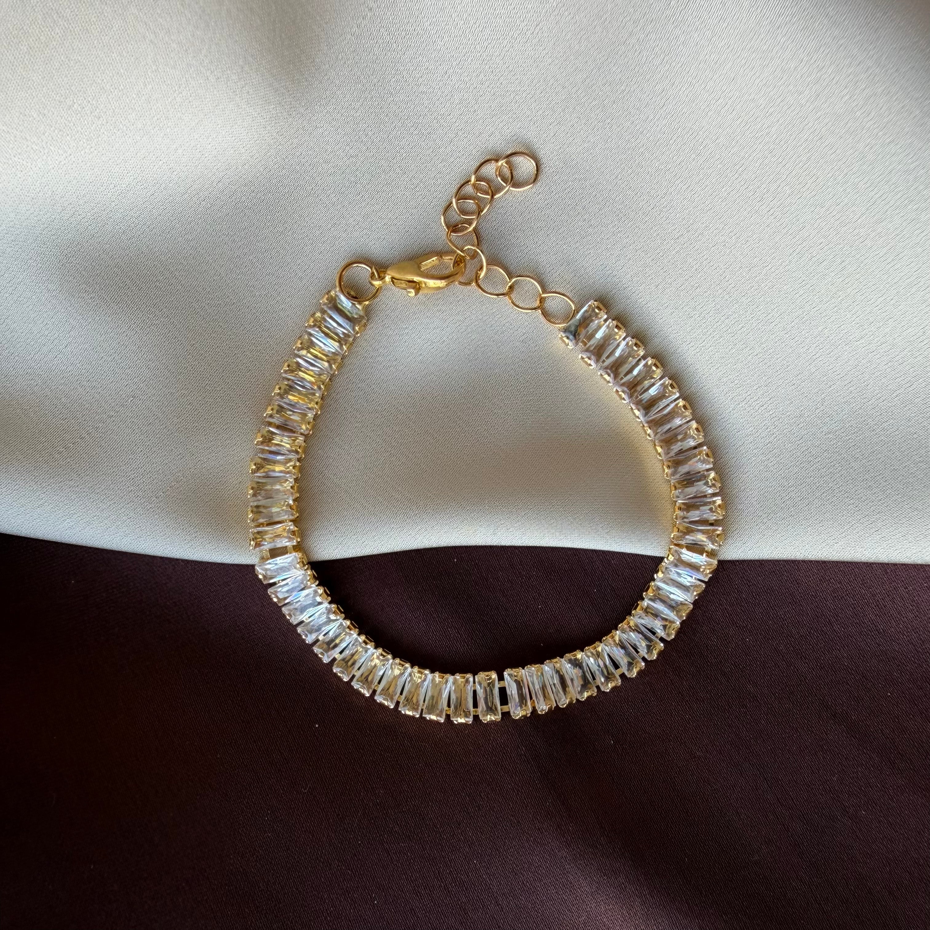 TFC Size 2.6 White Stone Tennis Bracelet