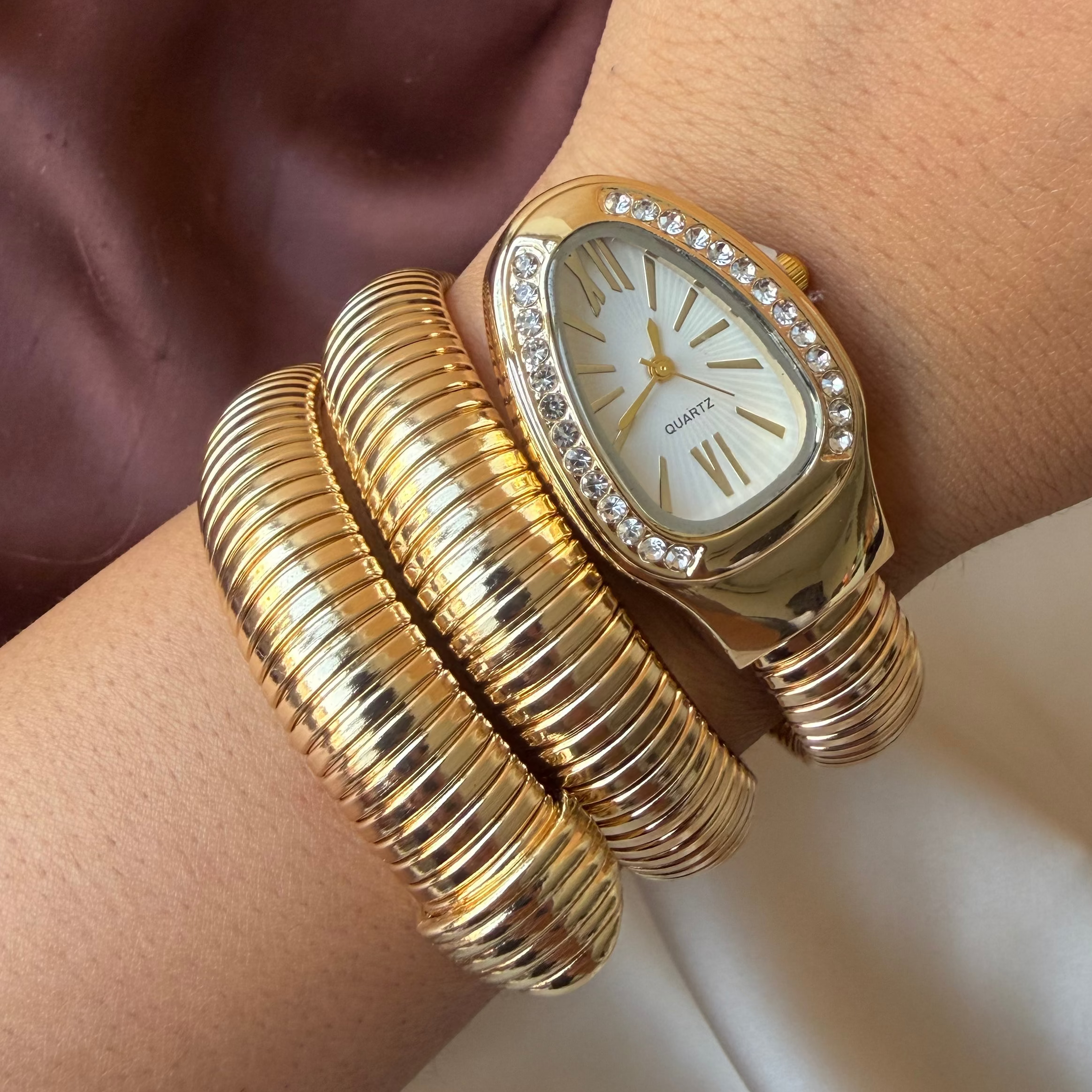 TFC Snake Watch Gold Plated Bracelet