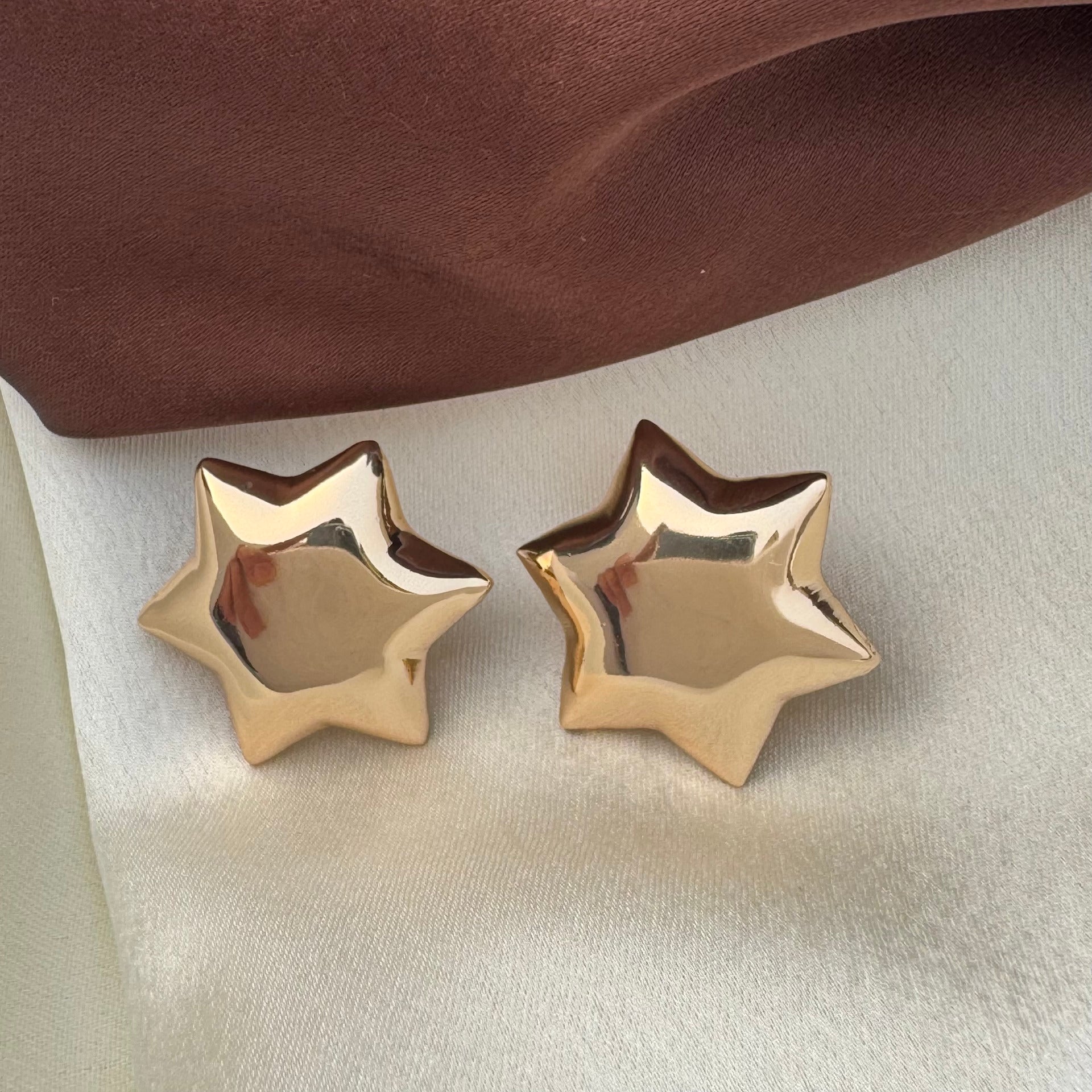 TFC Star Gold Plated Stud Earrings