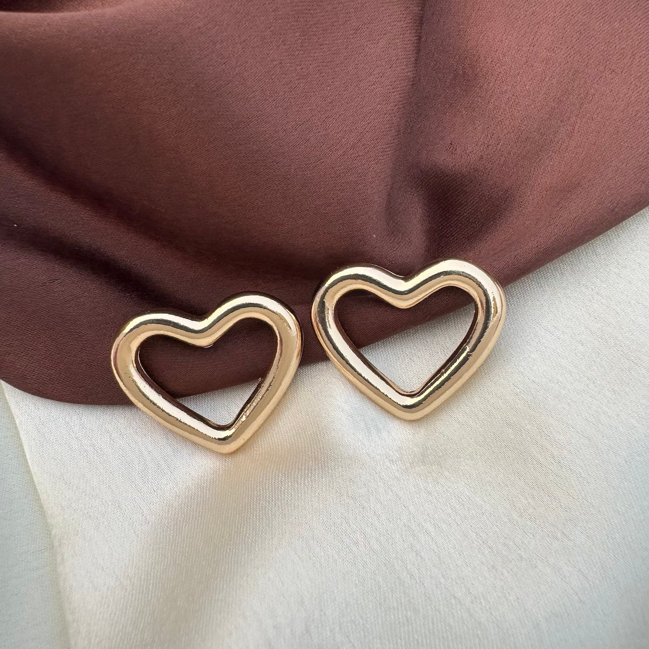 TFC Mini Heart Gold Plated Stud Earrings