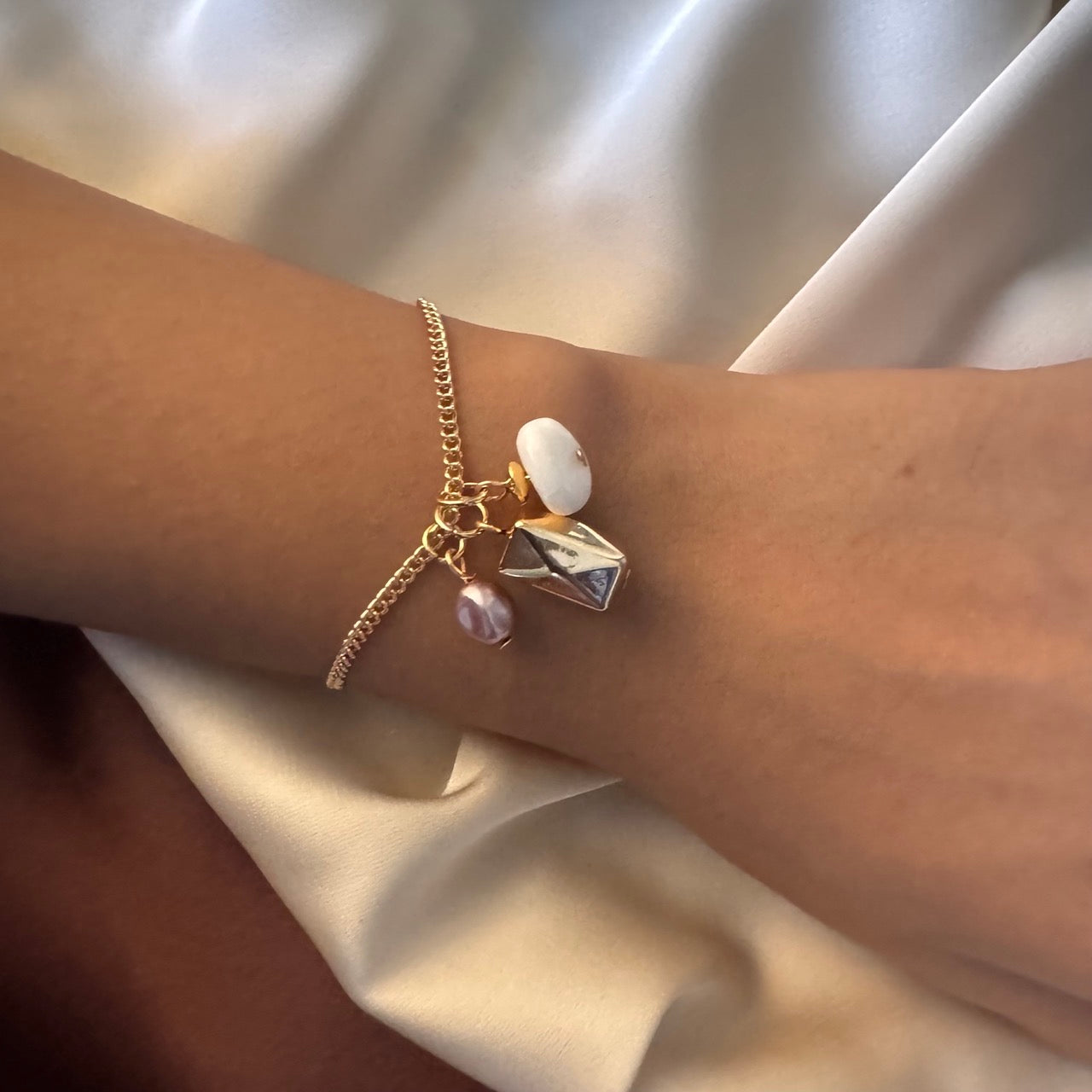 TFC Dream Bead Charm Gold Plated Bracelet