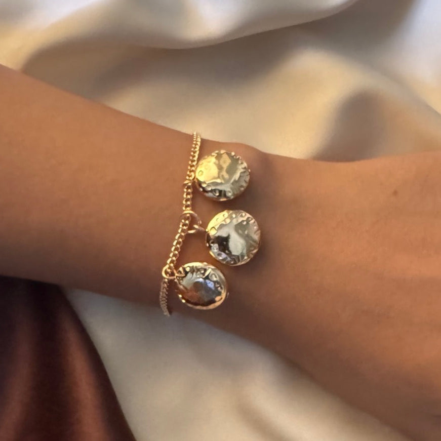 TFC Creto Bead Gold Plated Bracelet