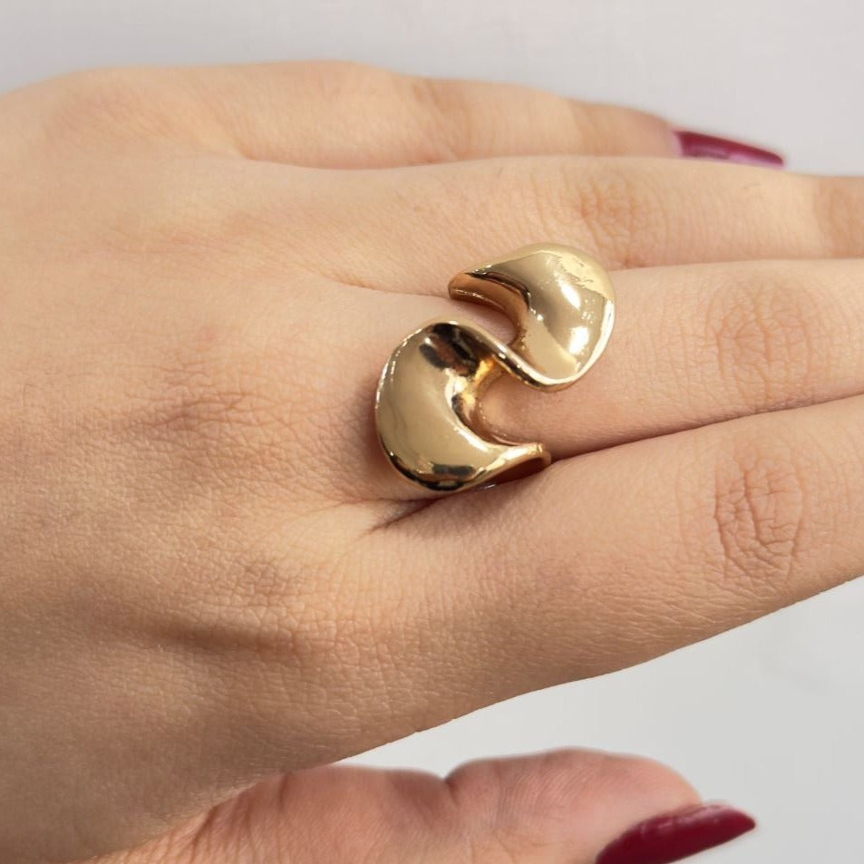 TFC Twisted Gold Plated Ring
