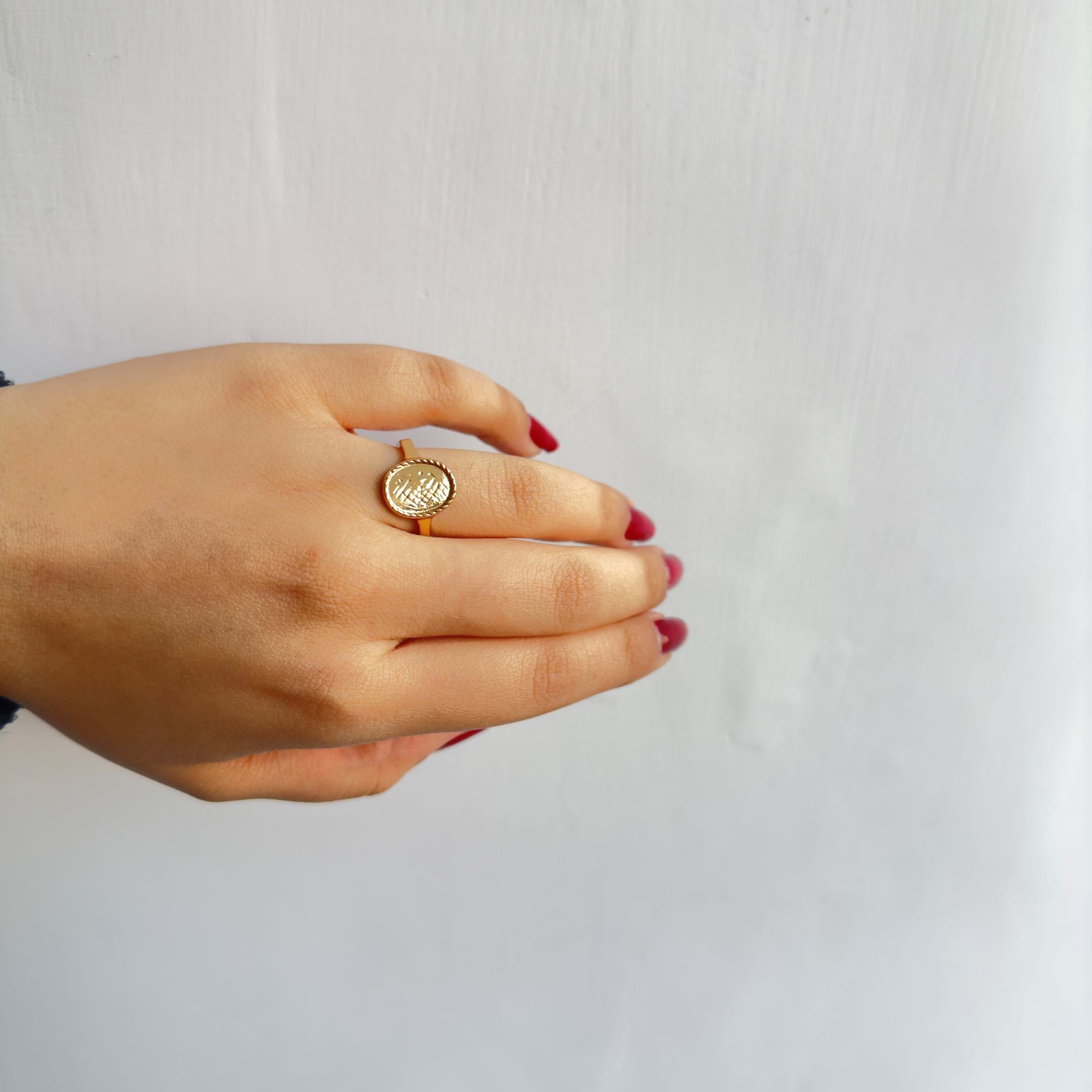 TFC Signet Gold Plated Ring