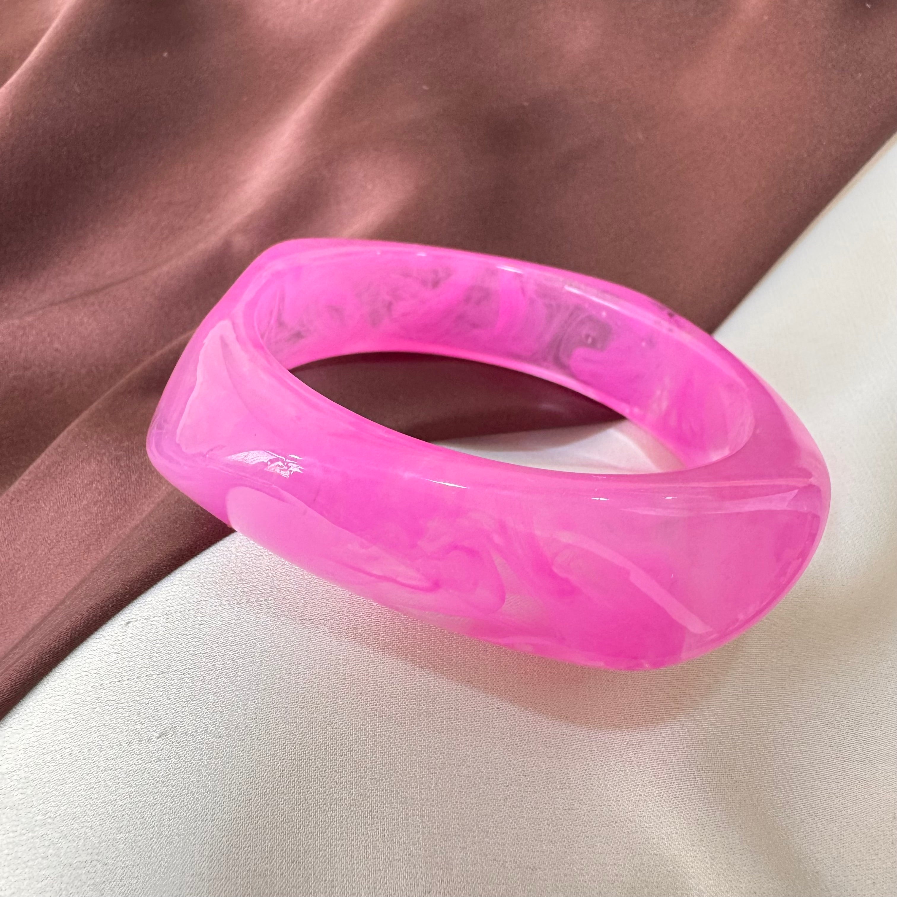 TFC Size 2.6 Hot Pink Resin Bangle