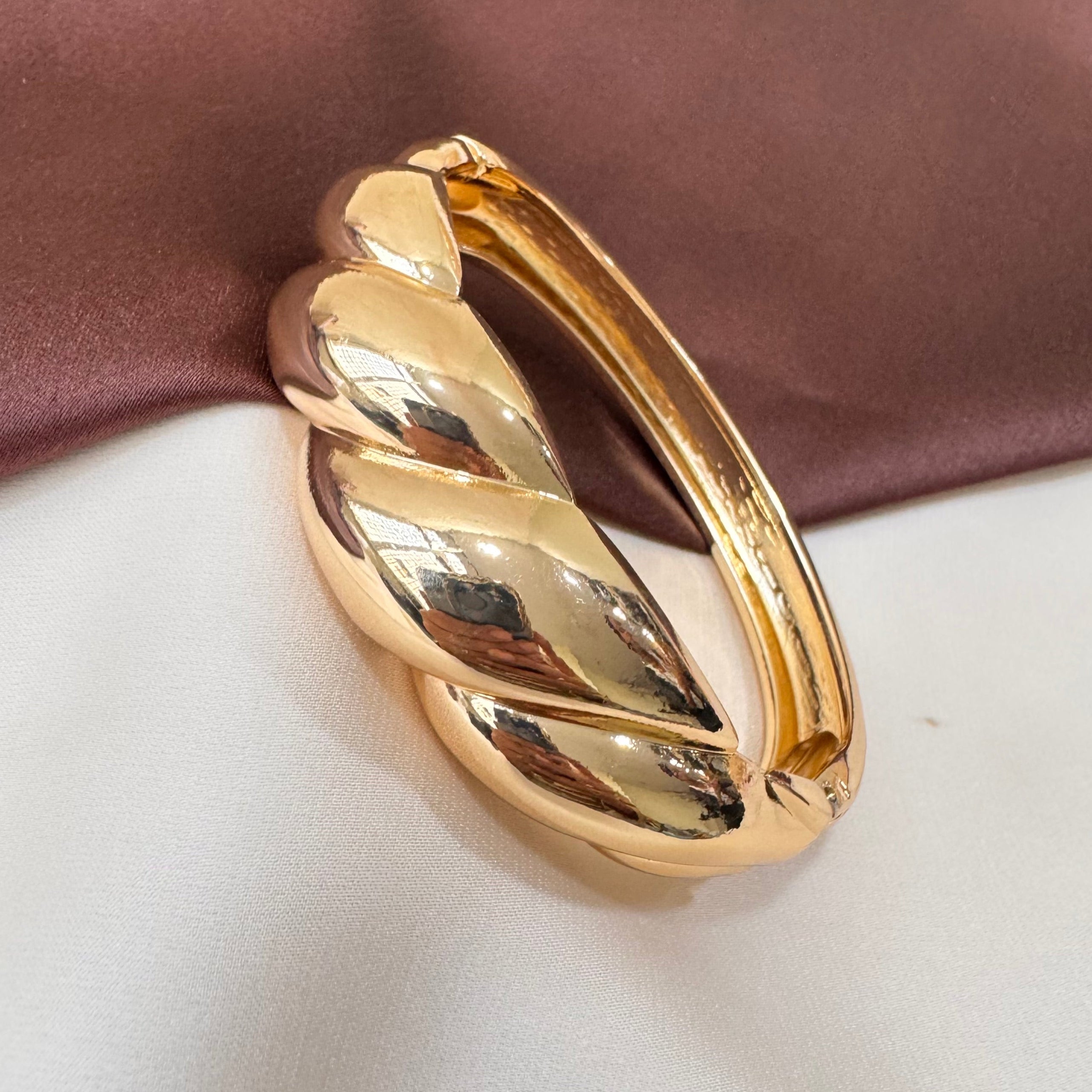 TFC Size 2.6 Frenzy Gold Plated Bracelet Bangle
