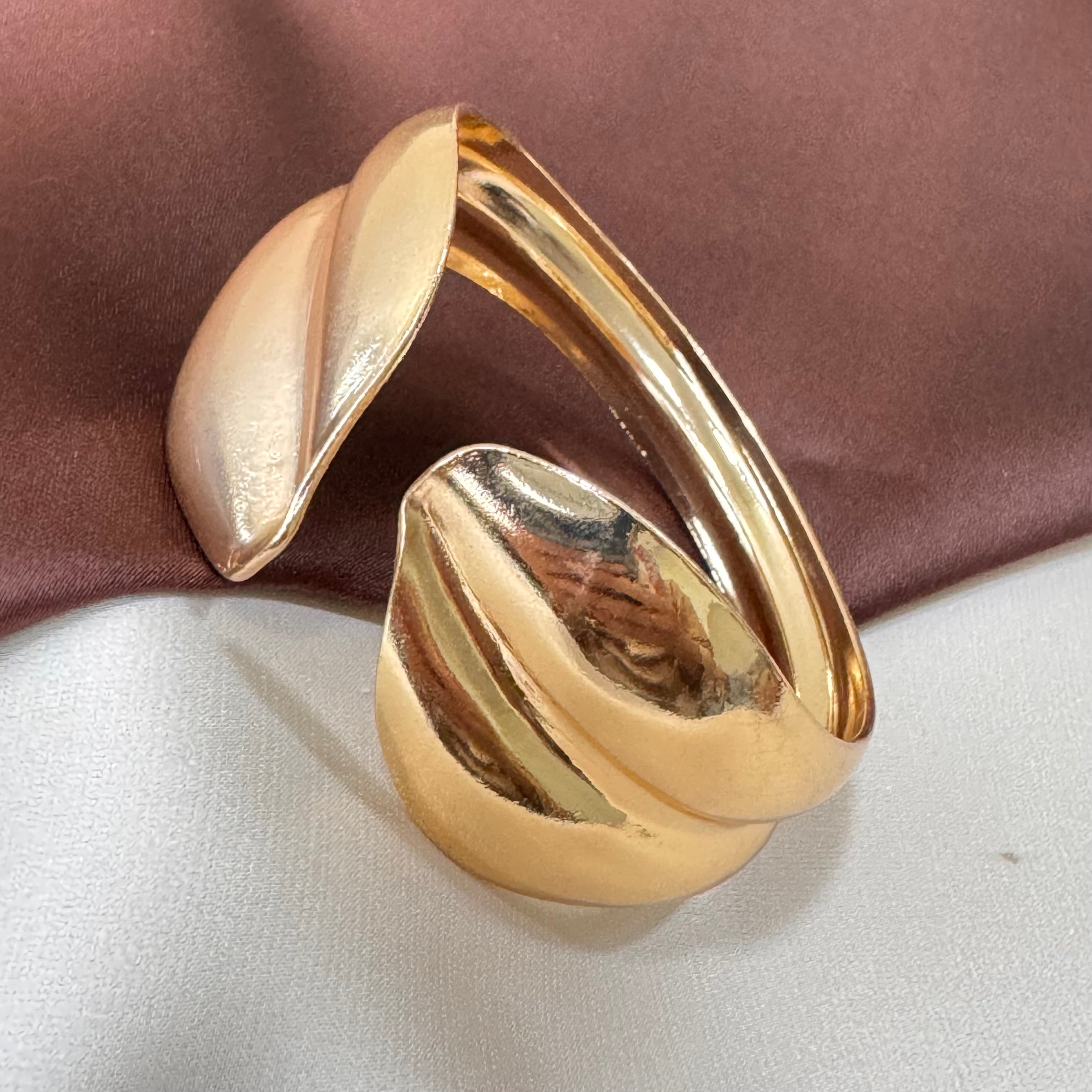 TFC Adjustable Duos Gold Plated Cuff Bracelet