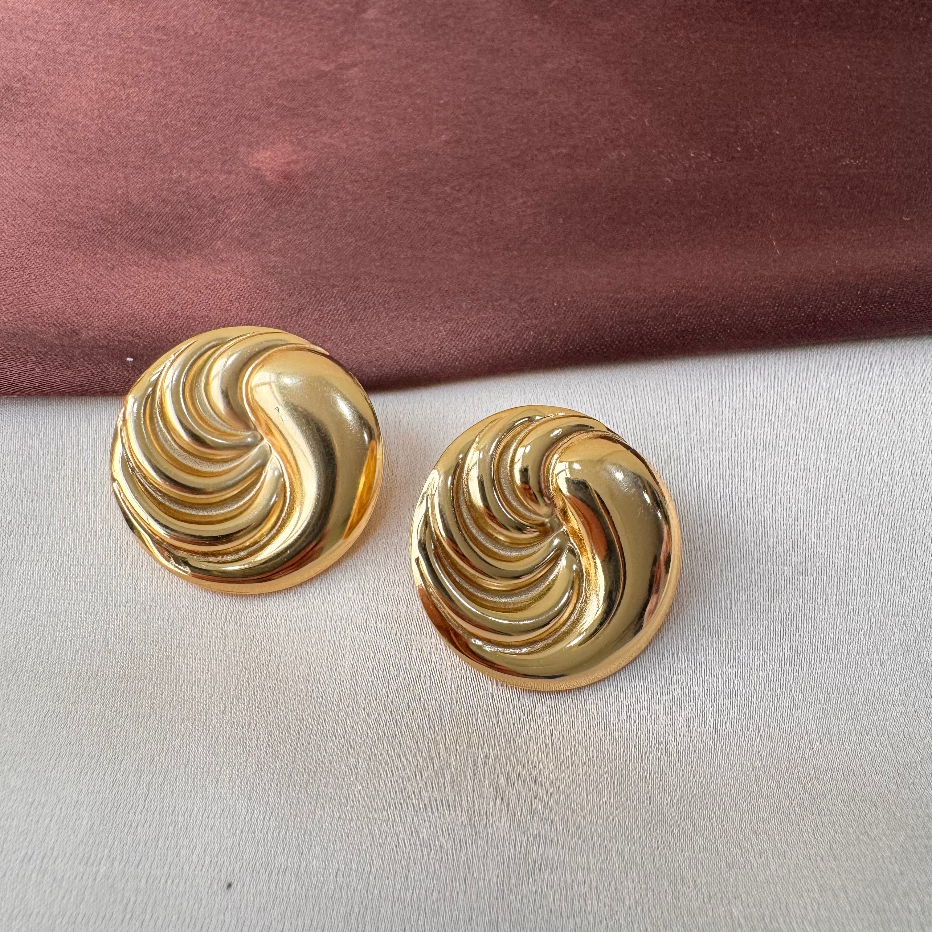 TFC Adore Gold Plated Stud Earrings
