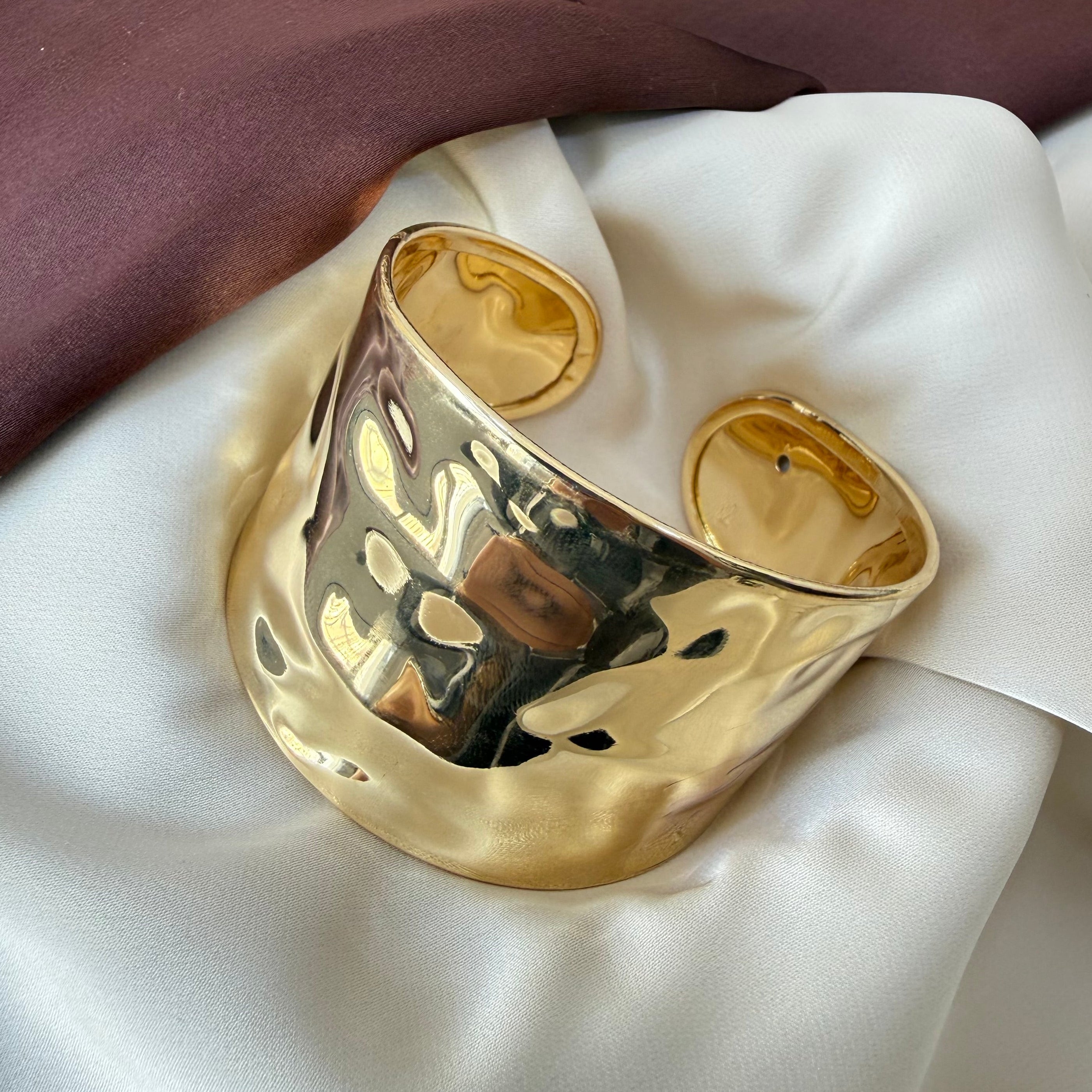 TFC Royal Melt Gold Plated Adjustable Cuff Bracelet