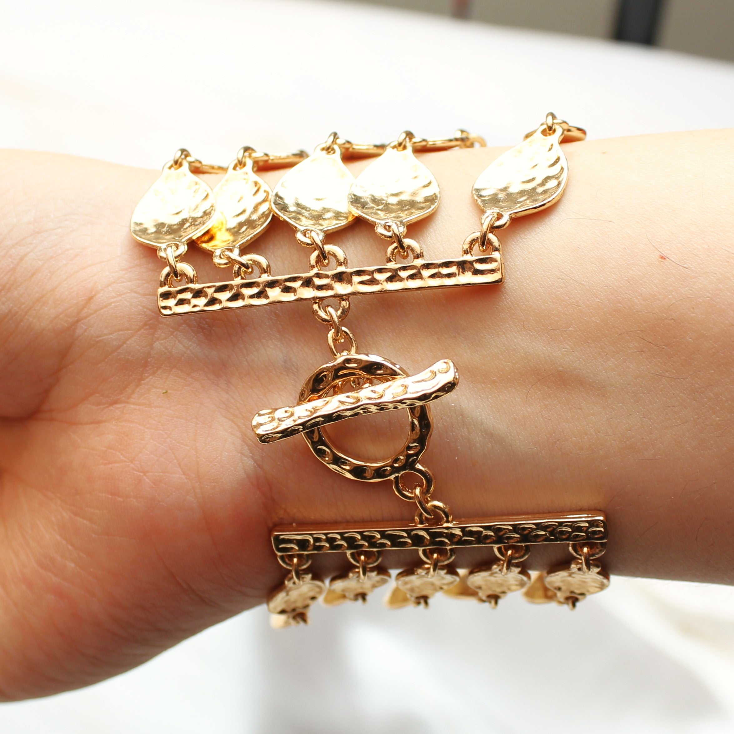 TFC Leaves of Luck Gold Plated Bracelet