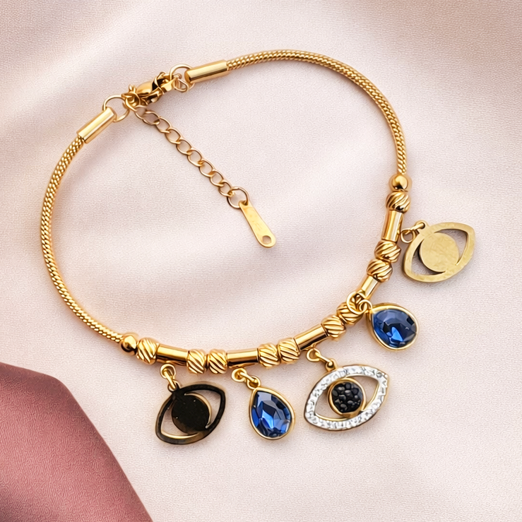 TFC Evil Eye Gold Plated Bracelet
