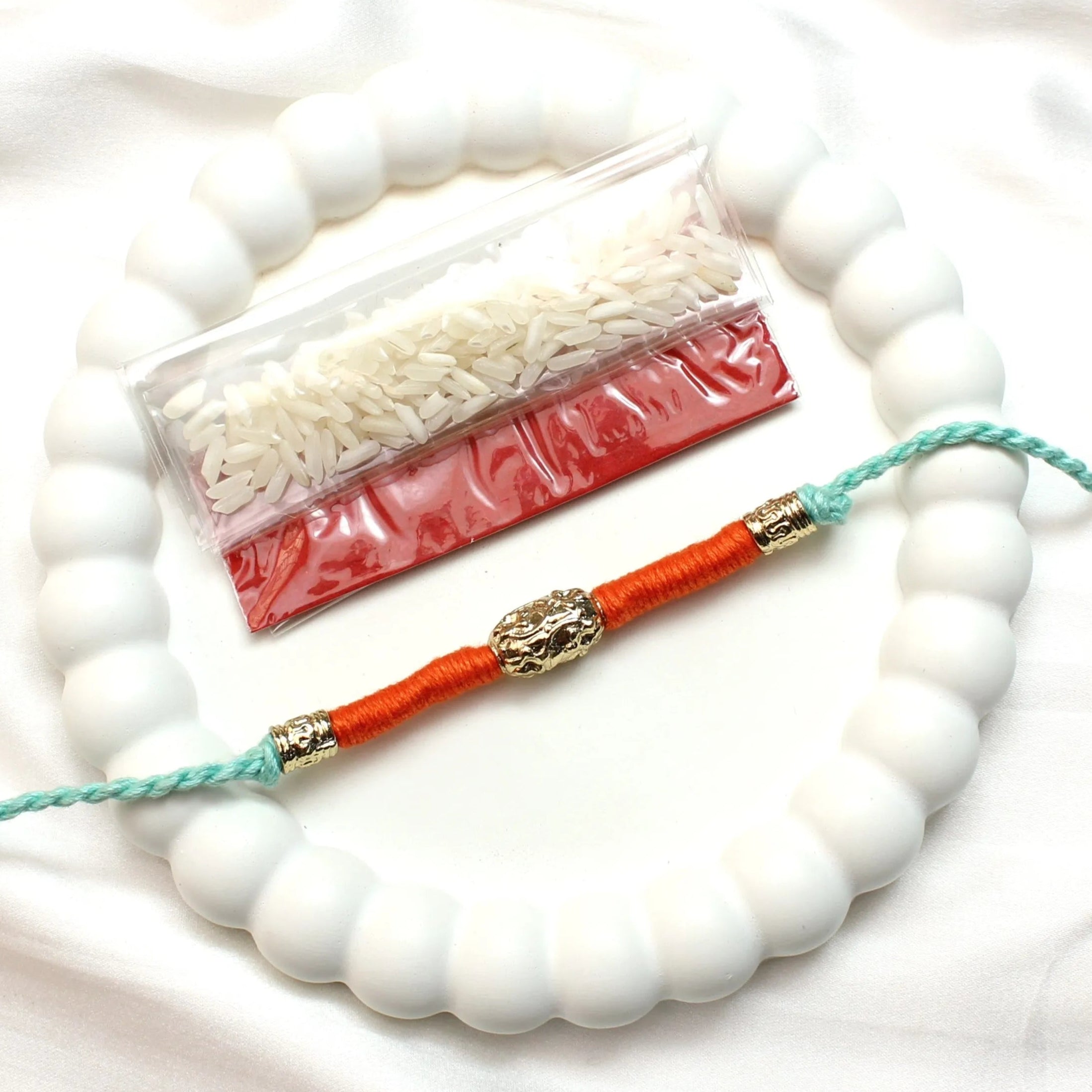 TFC Devaansh Gold Plated Thread Rakhi