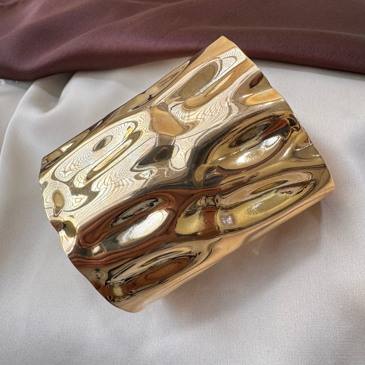 TFC Adjustable Bling Gold Plated Cuff Bracelet