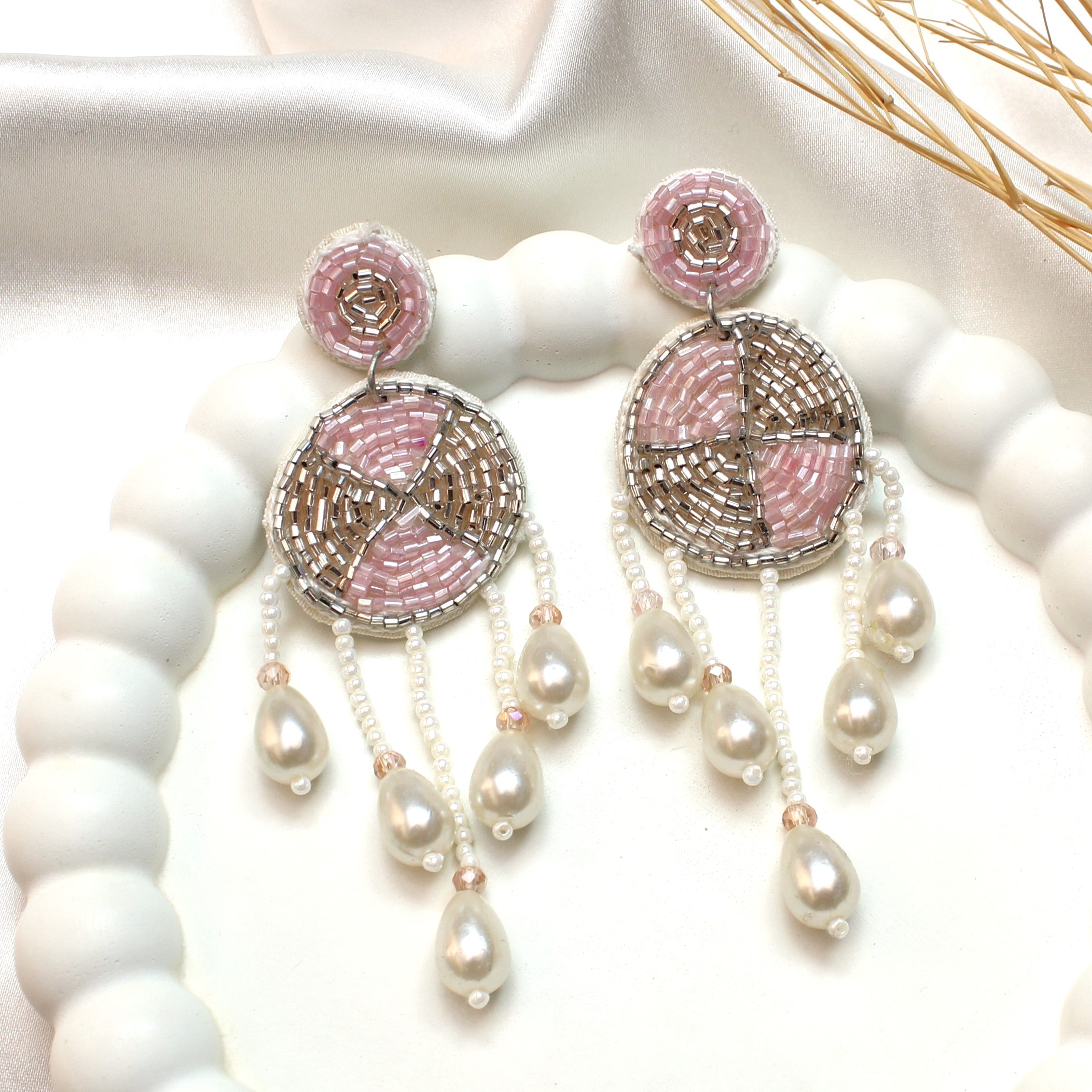 TFC Pink Festive Stunner Dangler Earrings