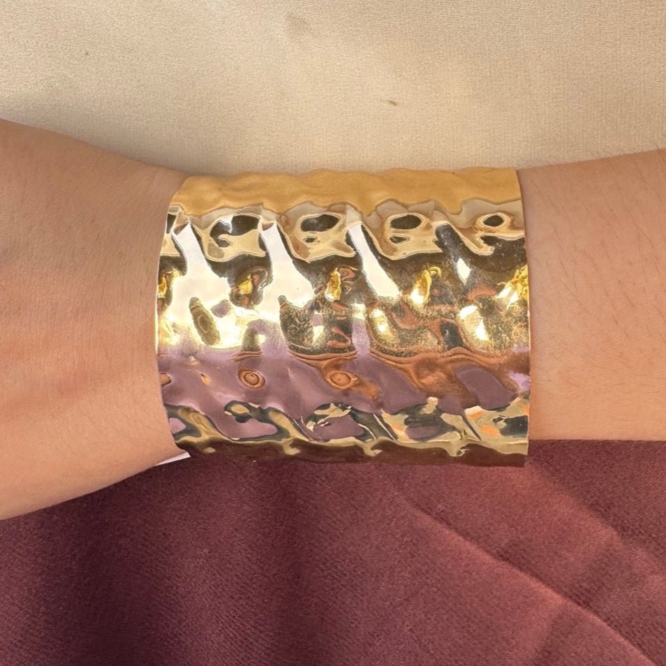 TFC Designer Gold Plated Cuff Bracelet