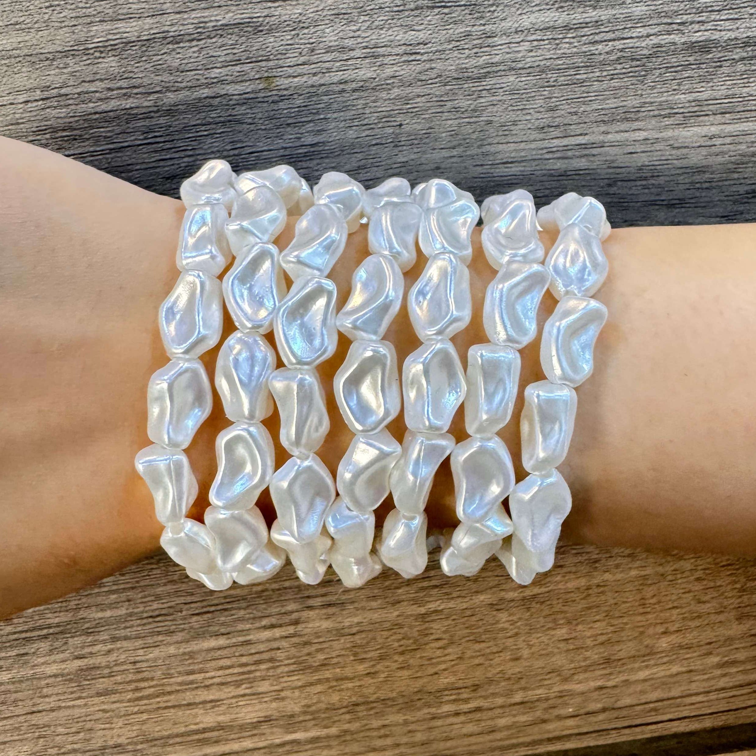 TFC Pearl Irregular Bracelet (set of 7)