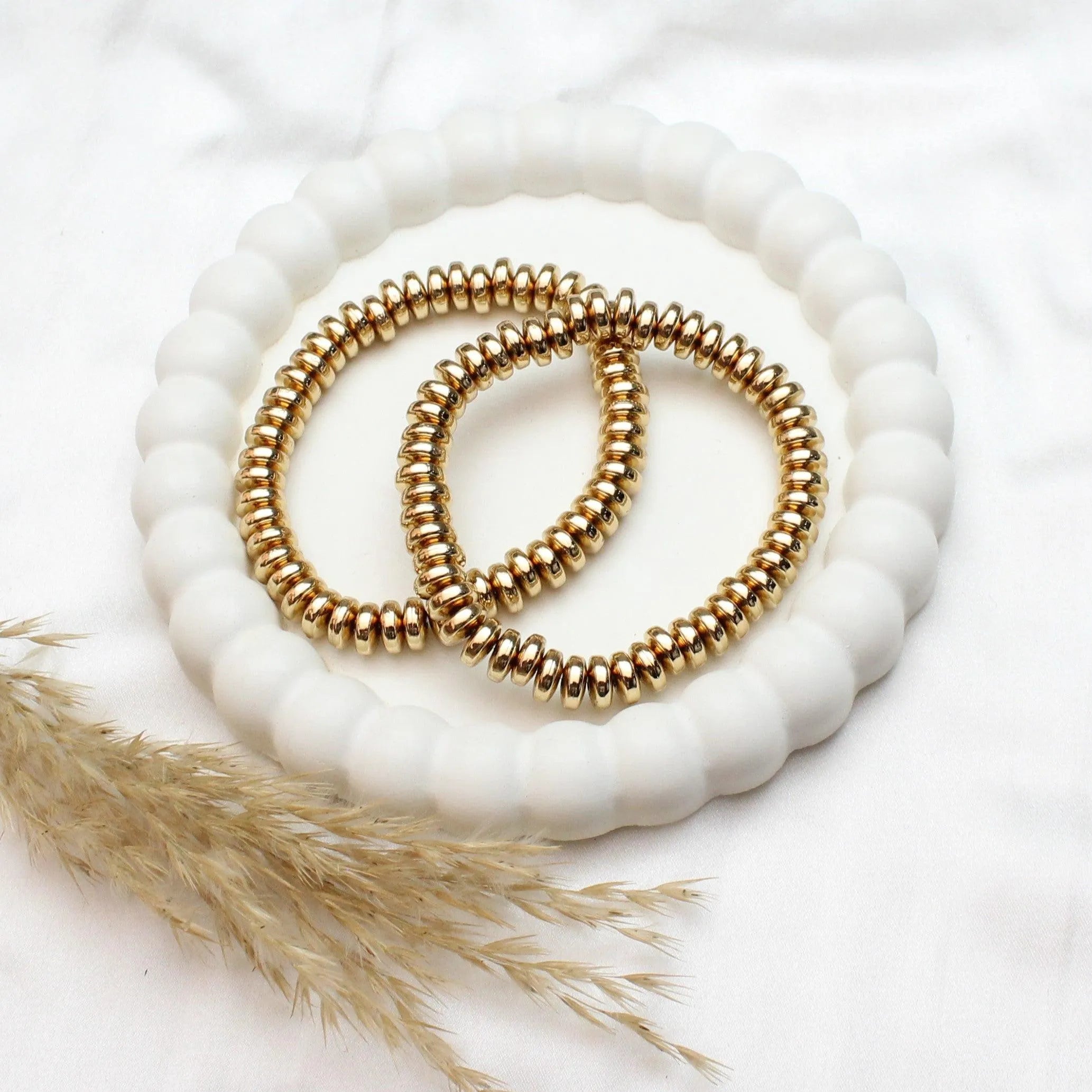 TFC Rings of Gold Stacked Bracelet ( Stack of 2 )