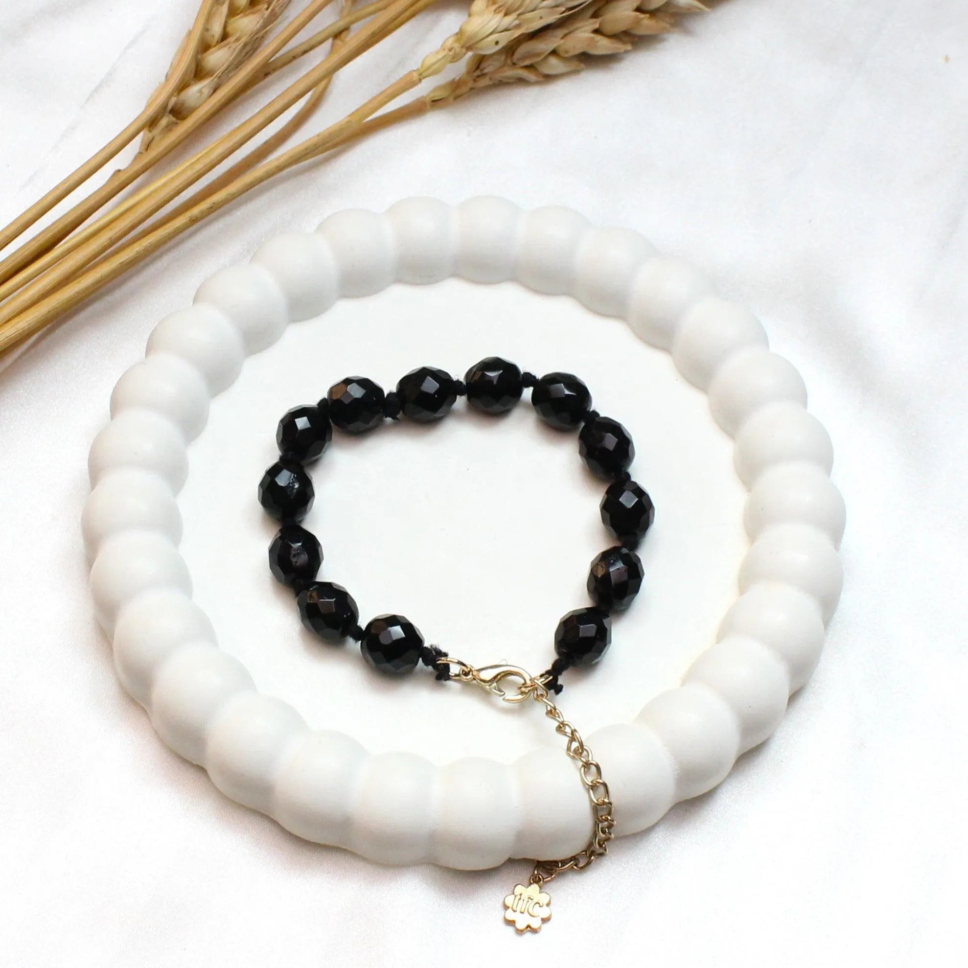 TFC Black Beads Nazar-Battu Bracelet