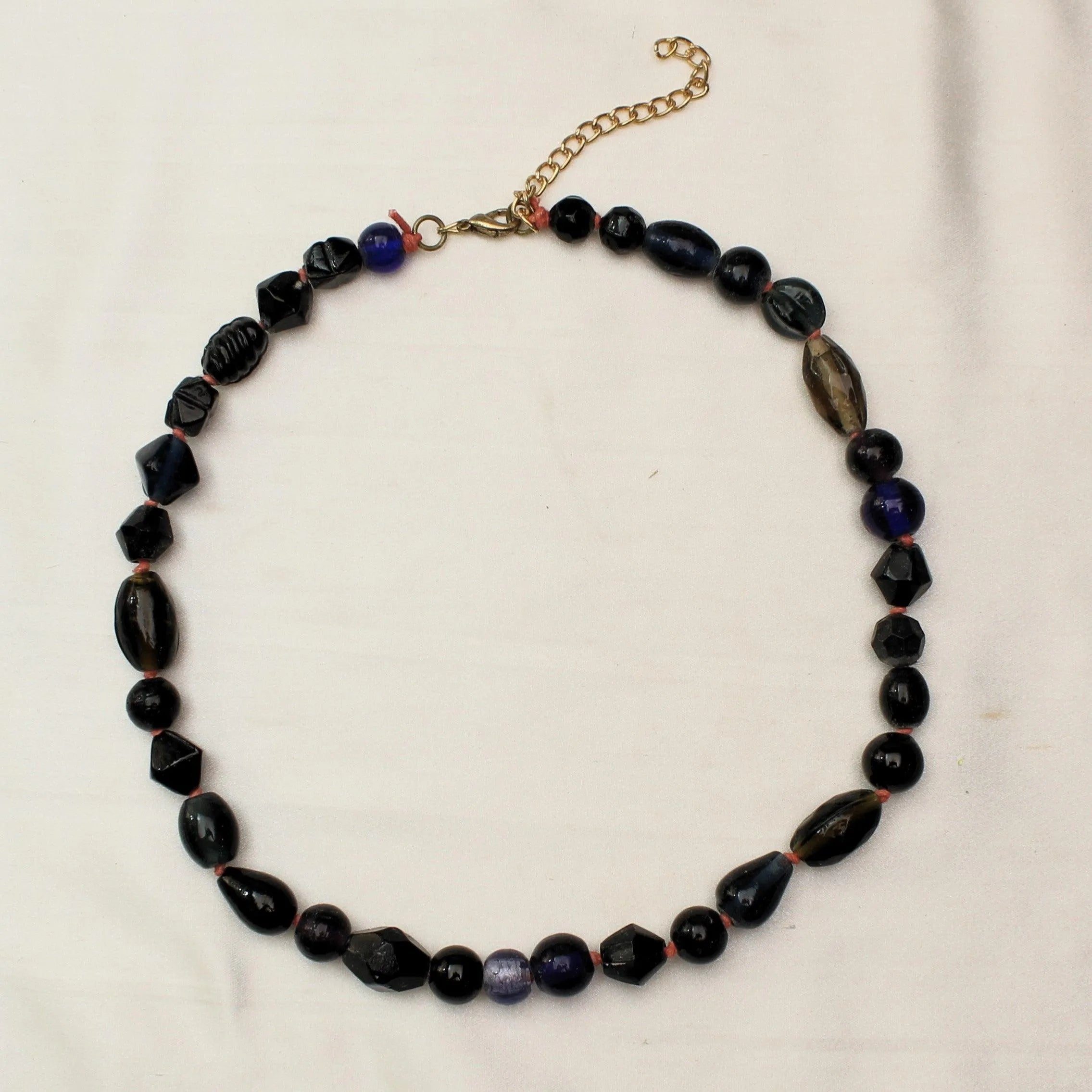 TFC Black Beads Nazar-Battu Necklace