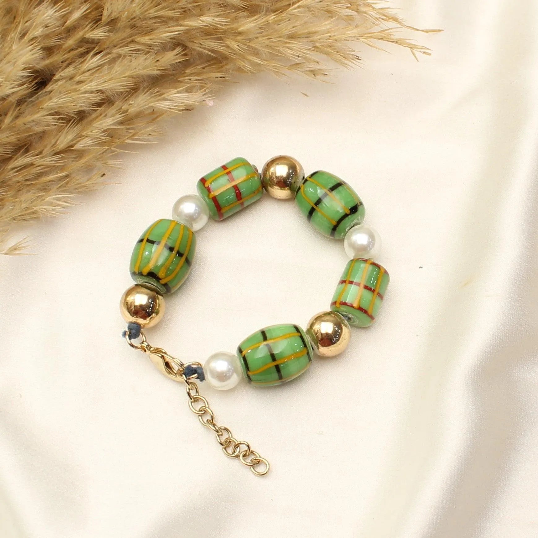 TFC Minty Ceramic Beads Chunky Bracelet