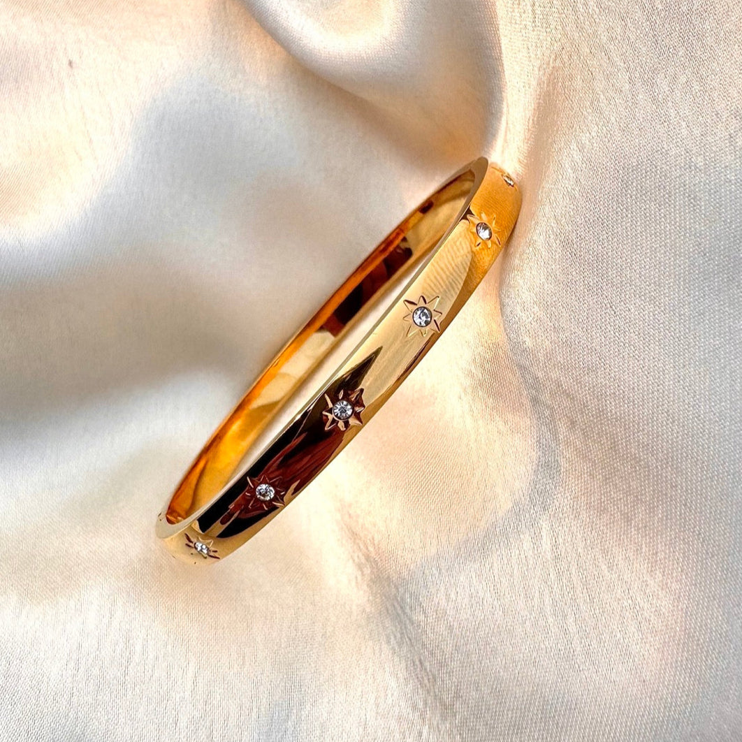 TFC Smooth Shine Gold Plated Bracelet Bangle (size 2-6)