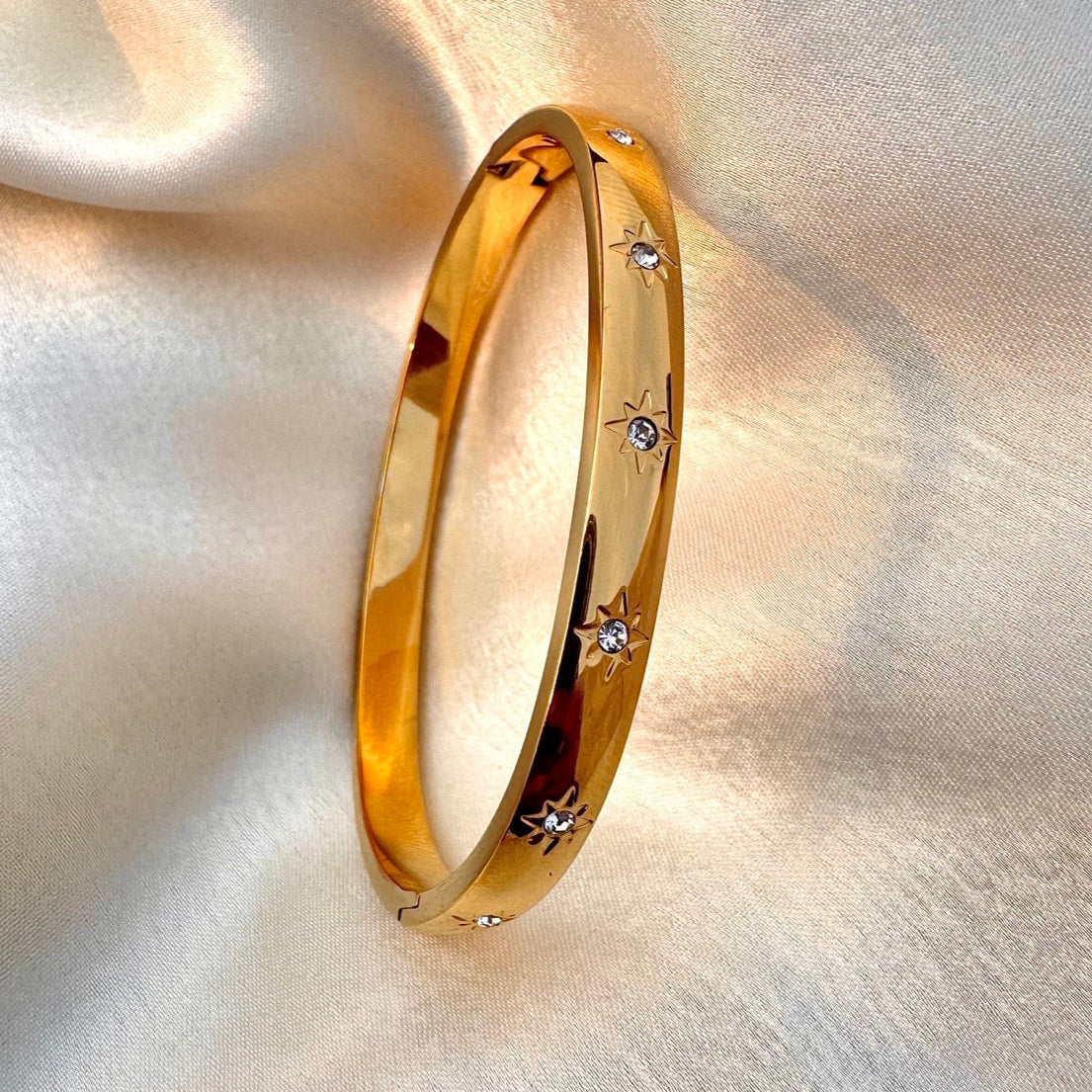 TFC Smooth Shine Gold Plated Bracelet Bangle (size 2-6)