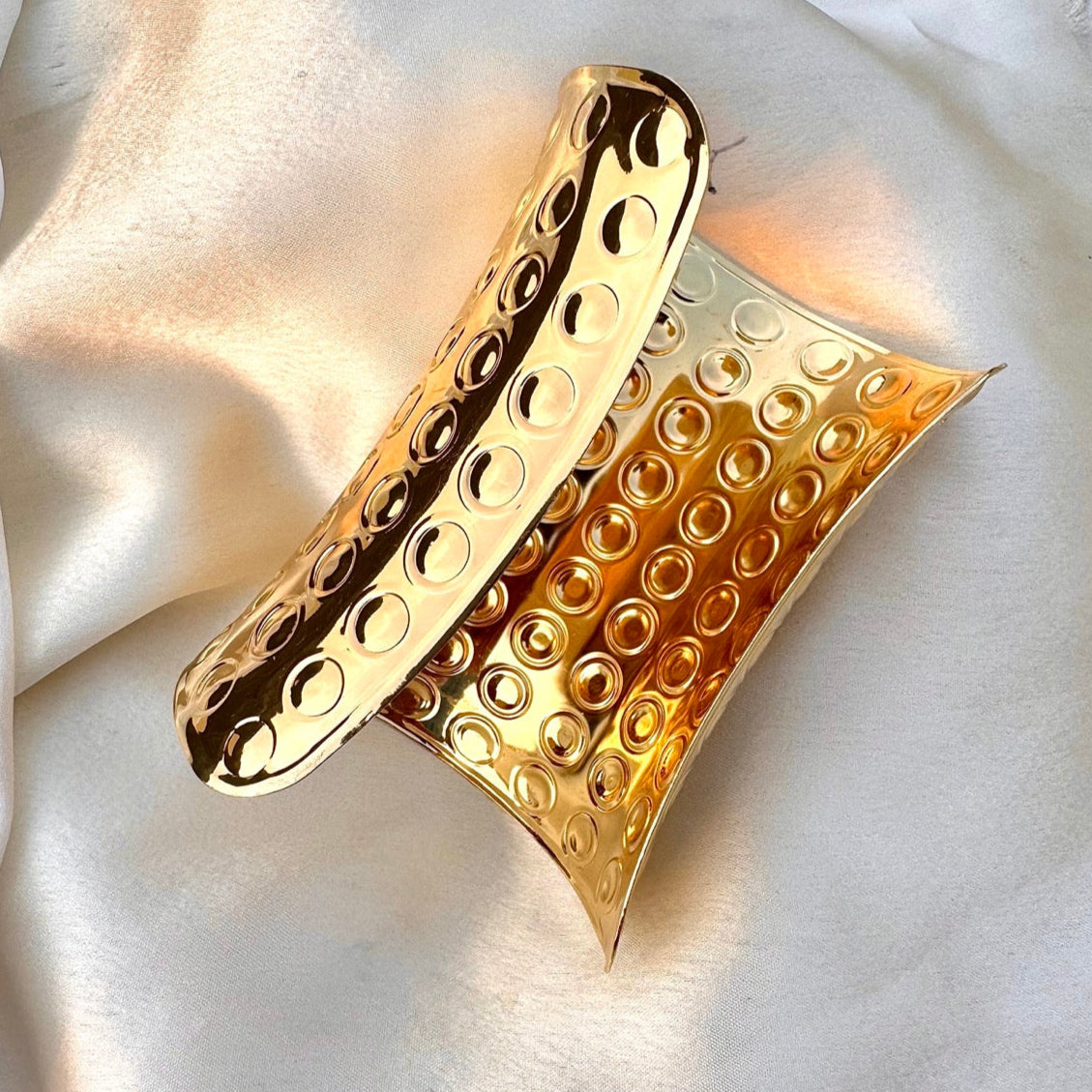 TFC Soft Shine Gold Plated Cuff Bracelet