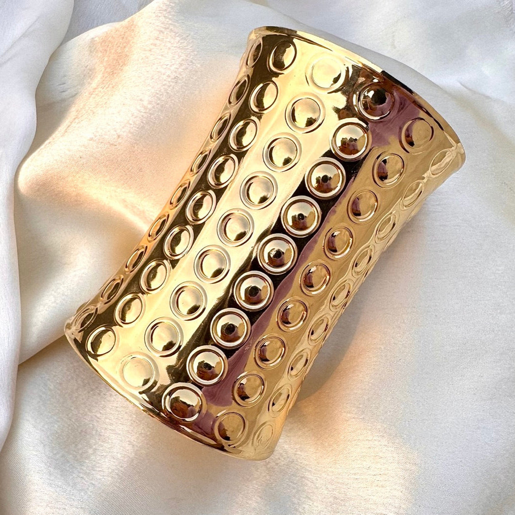 TFC Soft Shine Gold Plated Cuff Bracelet