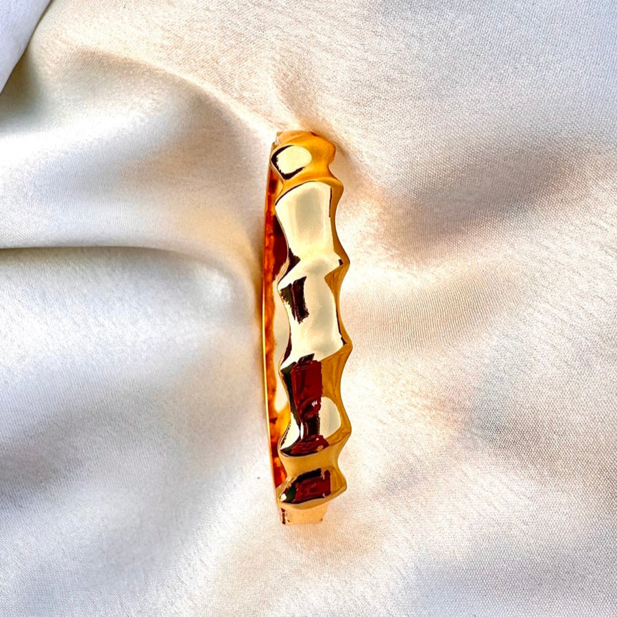 TFC Sleek Twist Gold Plated Bracelet Bangle (size 2-6)