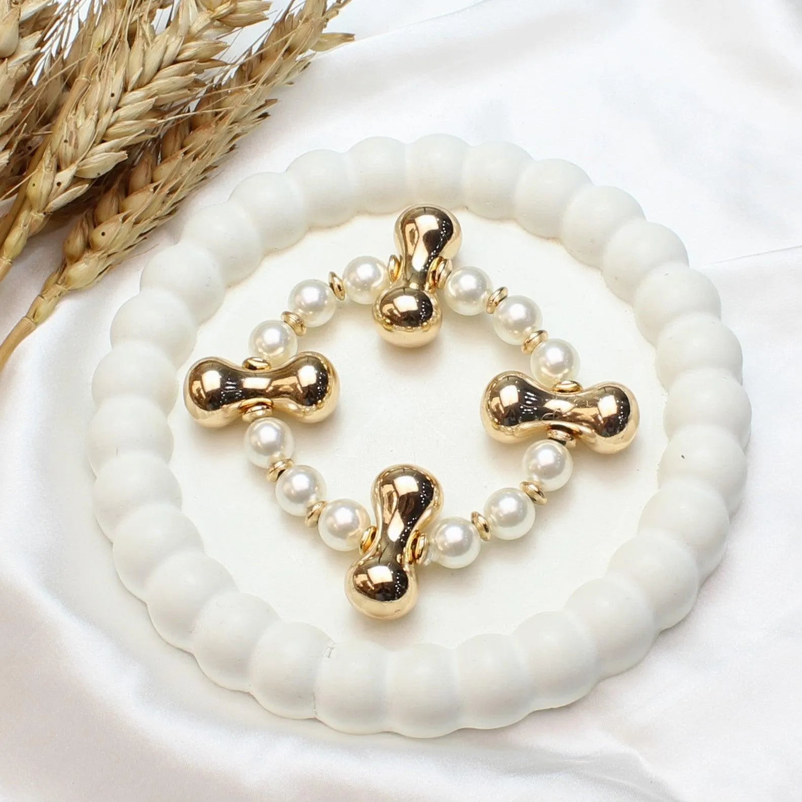 TFC 4 Dogbone Pearl Adjustable Bracelet