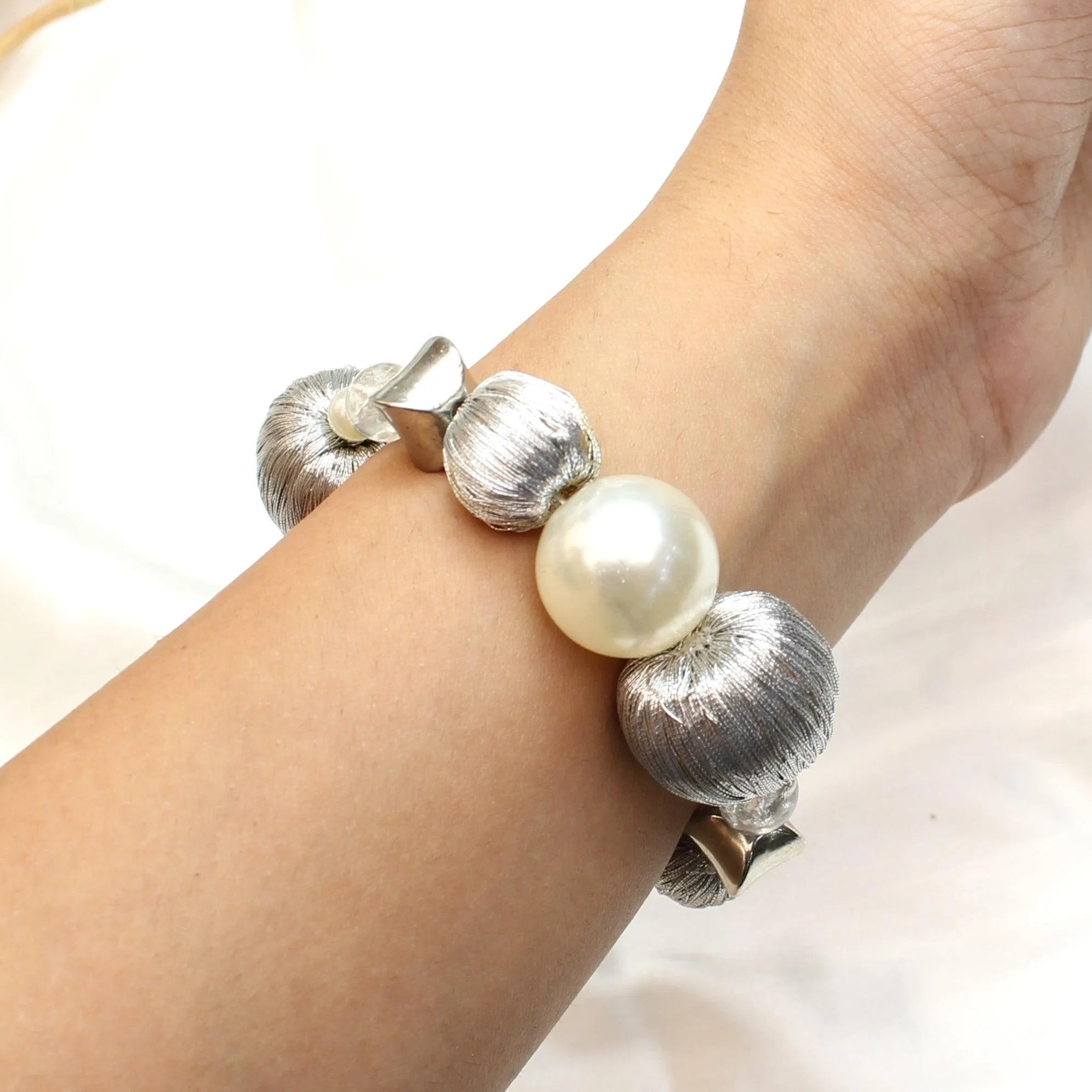 TFC Grey Thread Bead Adjustable Bracelet