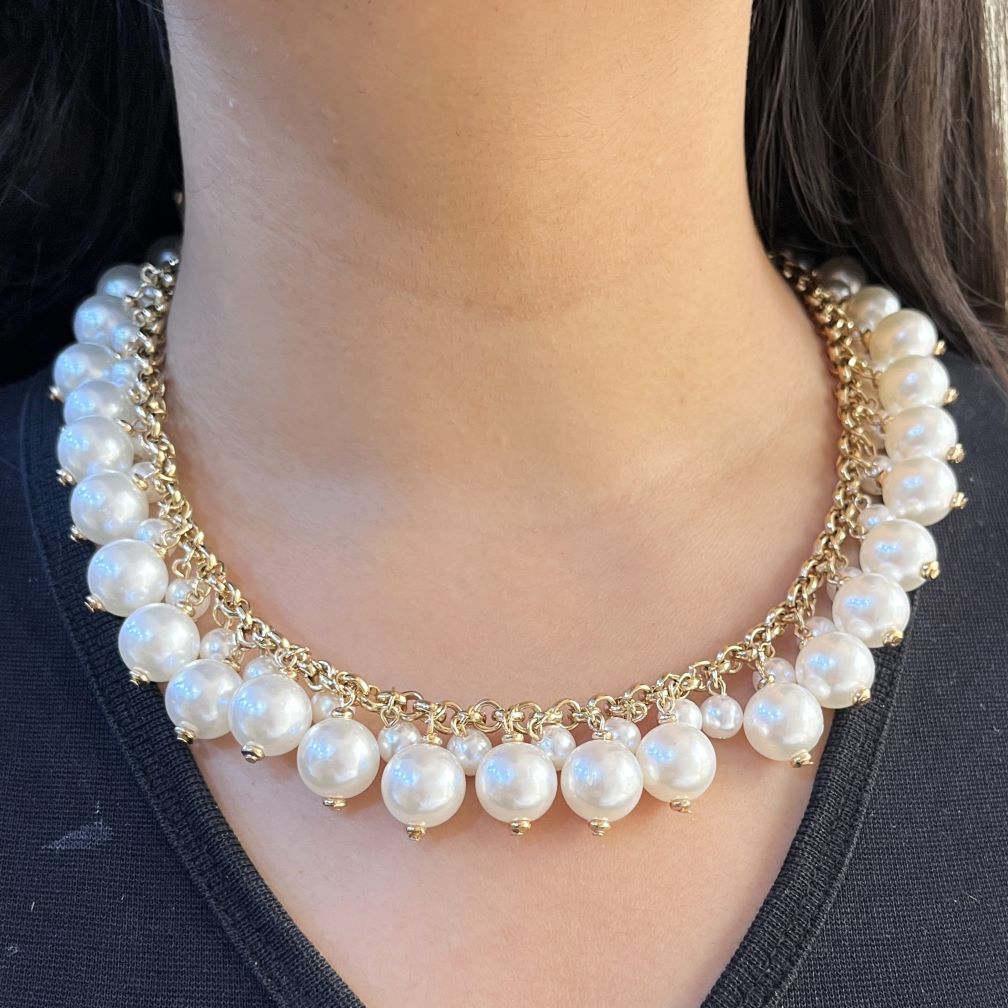 TFC Elegance Pearl Gold Plated Necklace