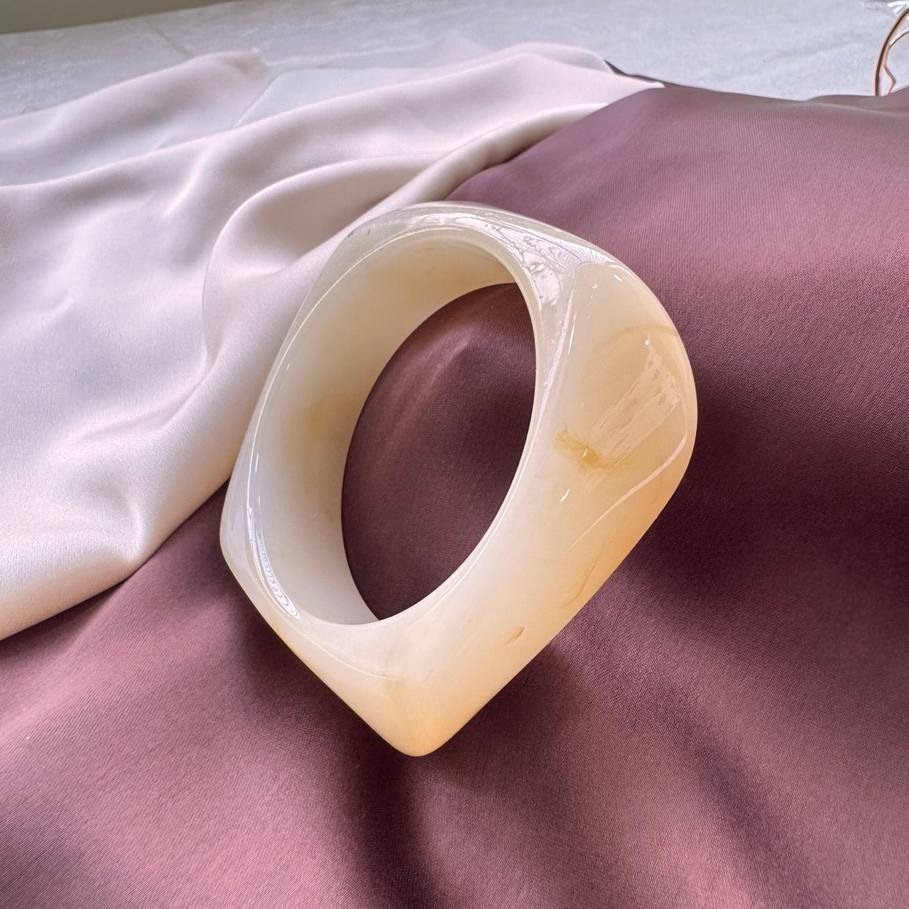 TFC 2-8 Enamel Cream Chunky Bangle