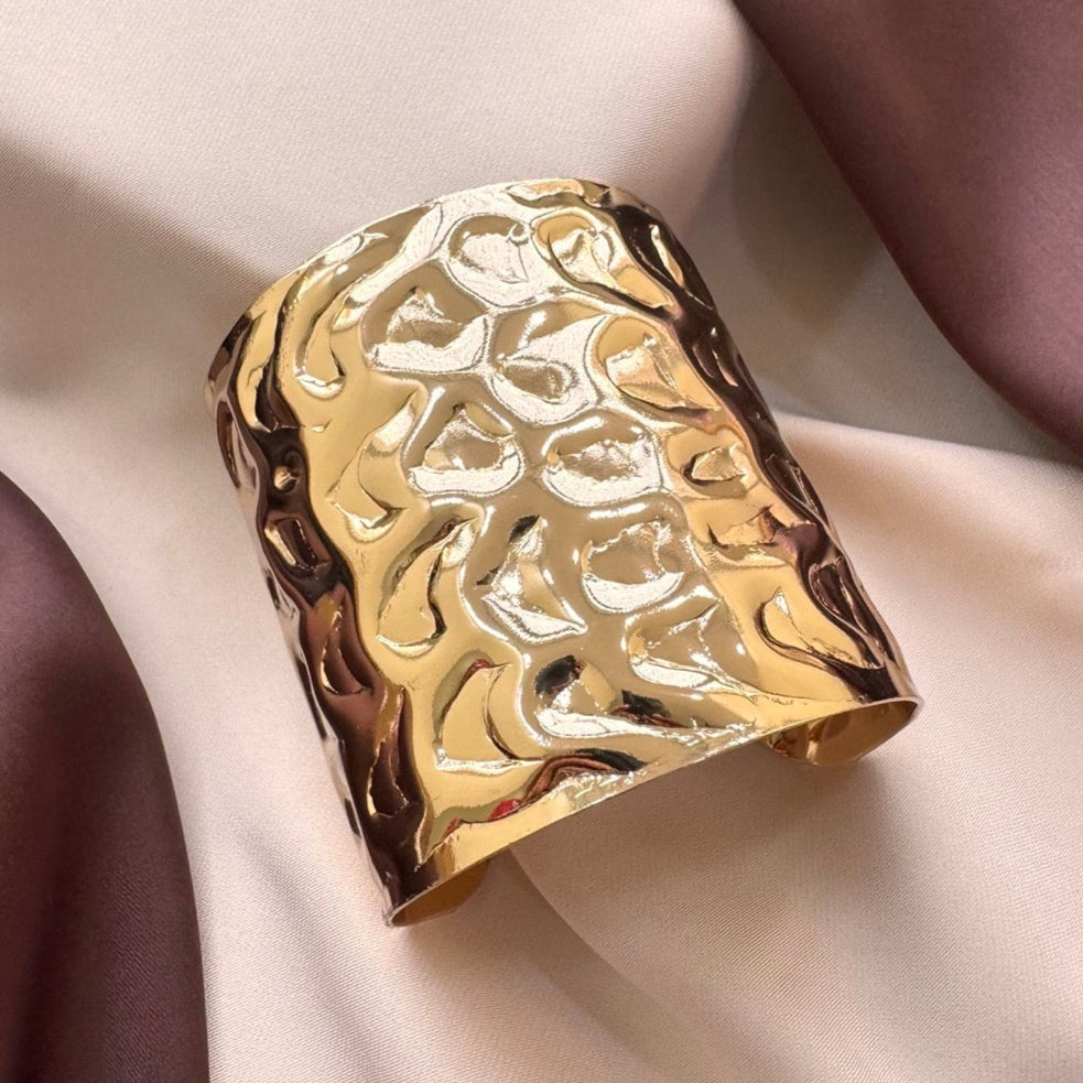 TFC Adjustable Gold Plated Bangle