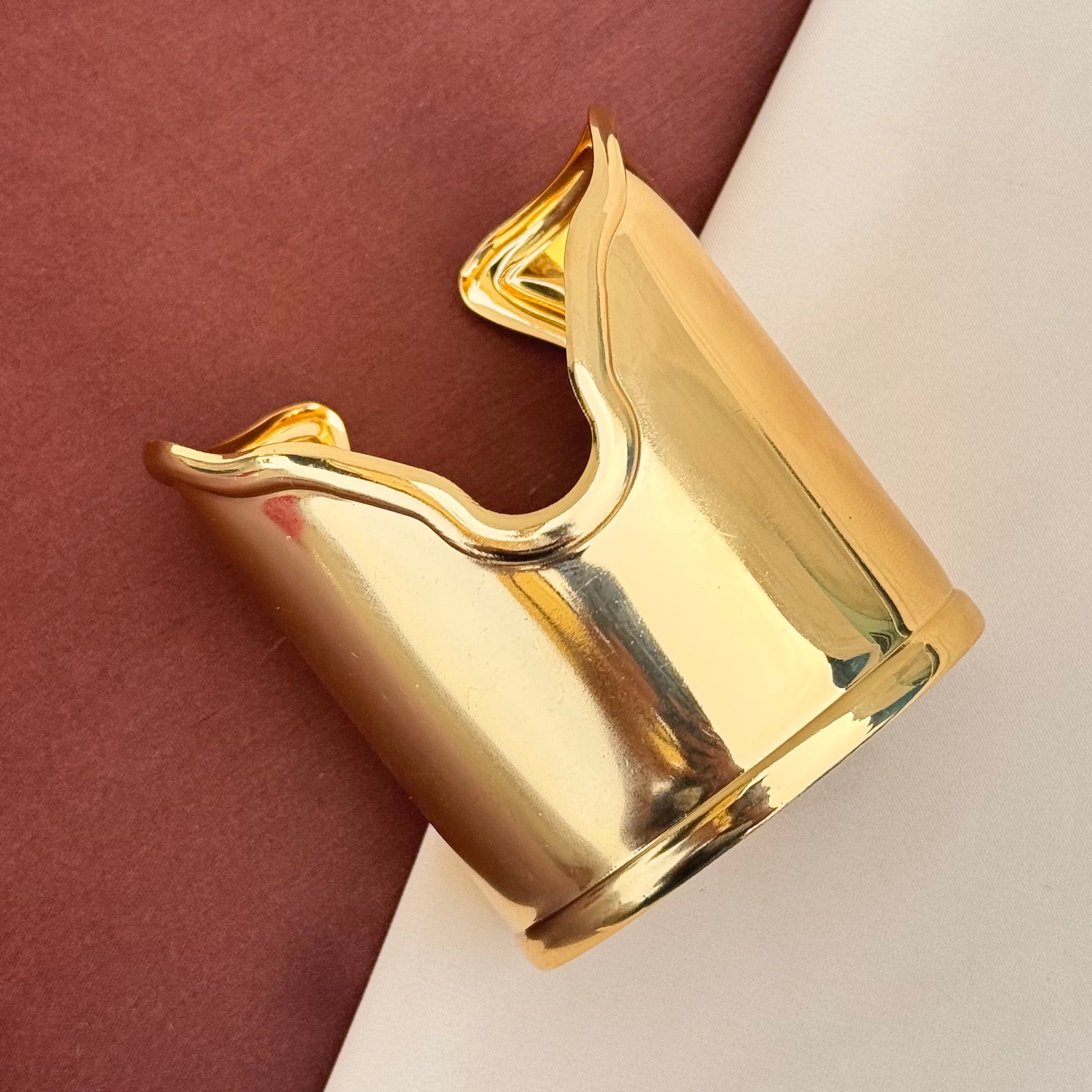 TFC Medium Flippy Gold Plated Cuff