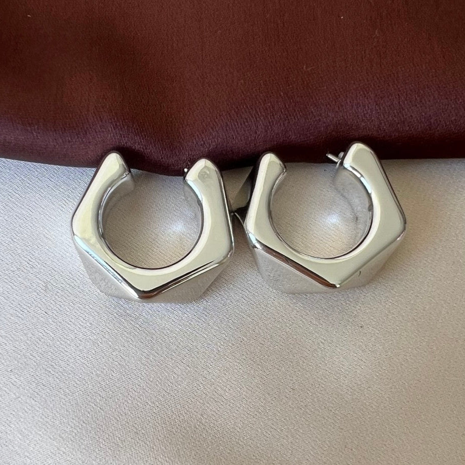 TFC Trendy Silver Plated Stud Earrings