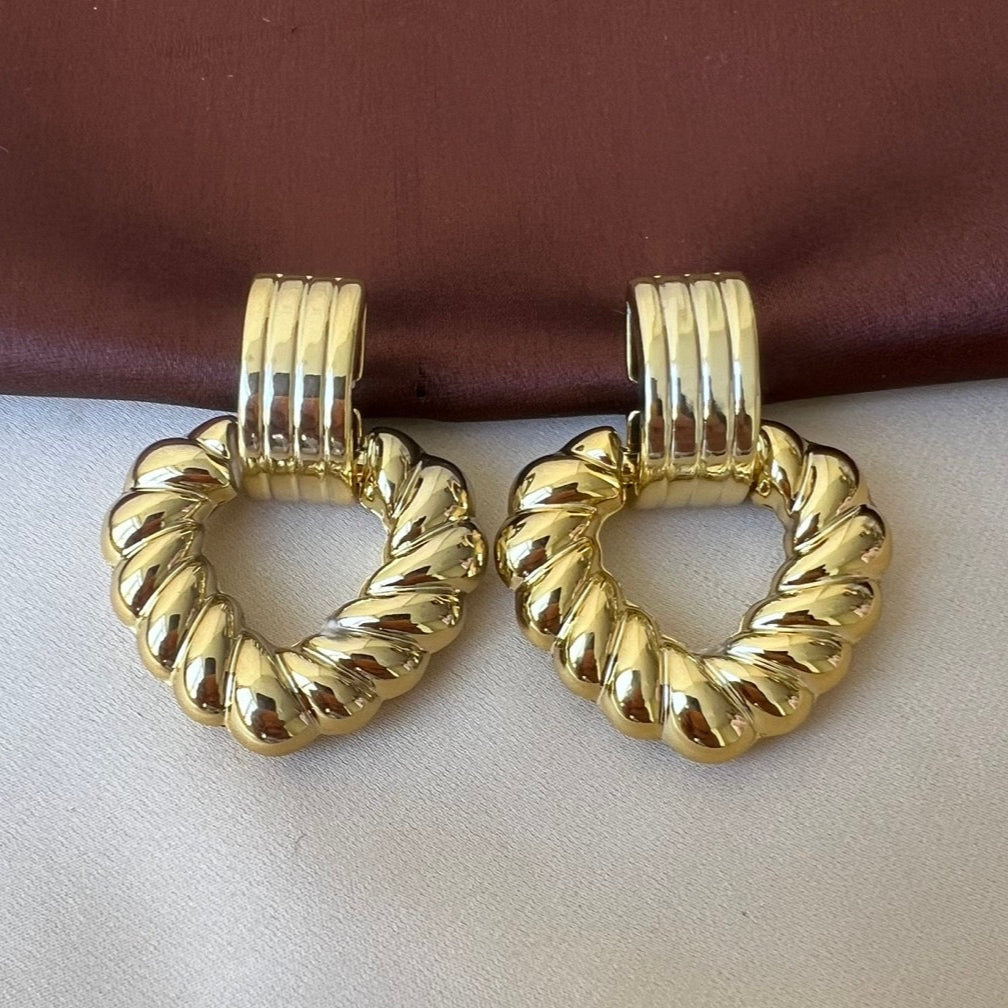 TFC Dangly Gold Plated Dangler Earrings