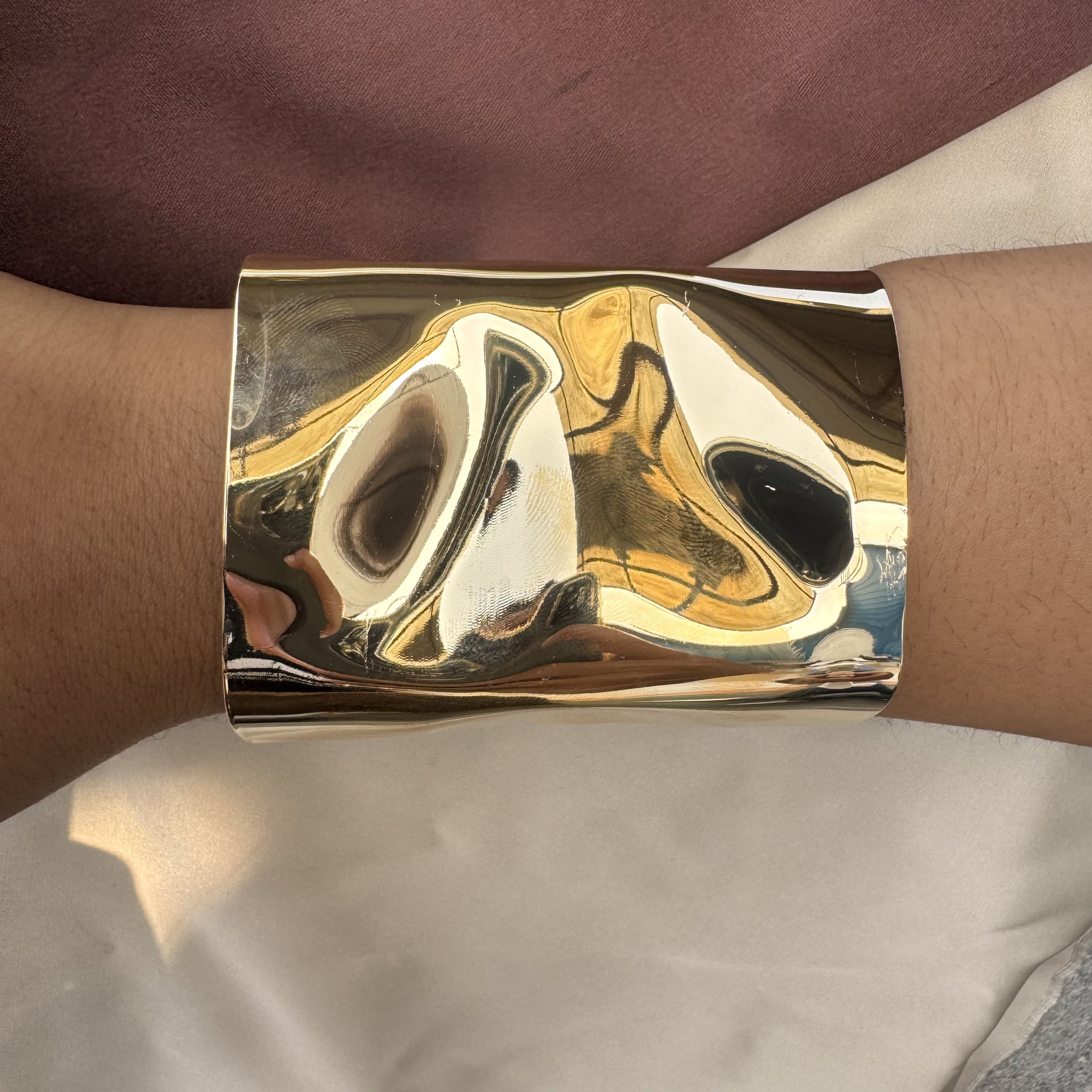 TFC Adjustable Fashion Fav Gold Plated Cuff Bracelet