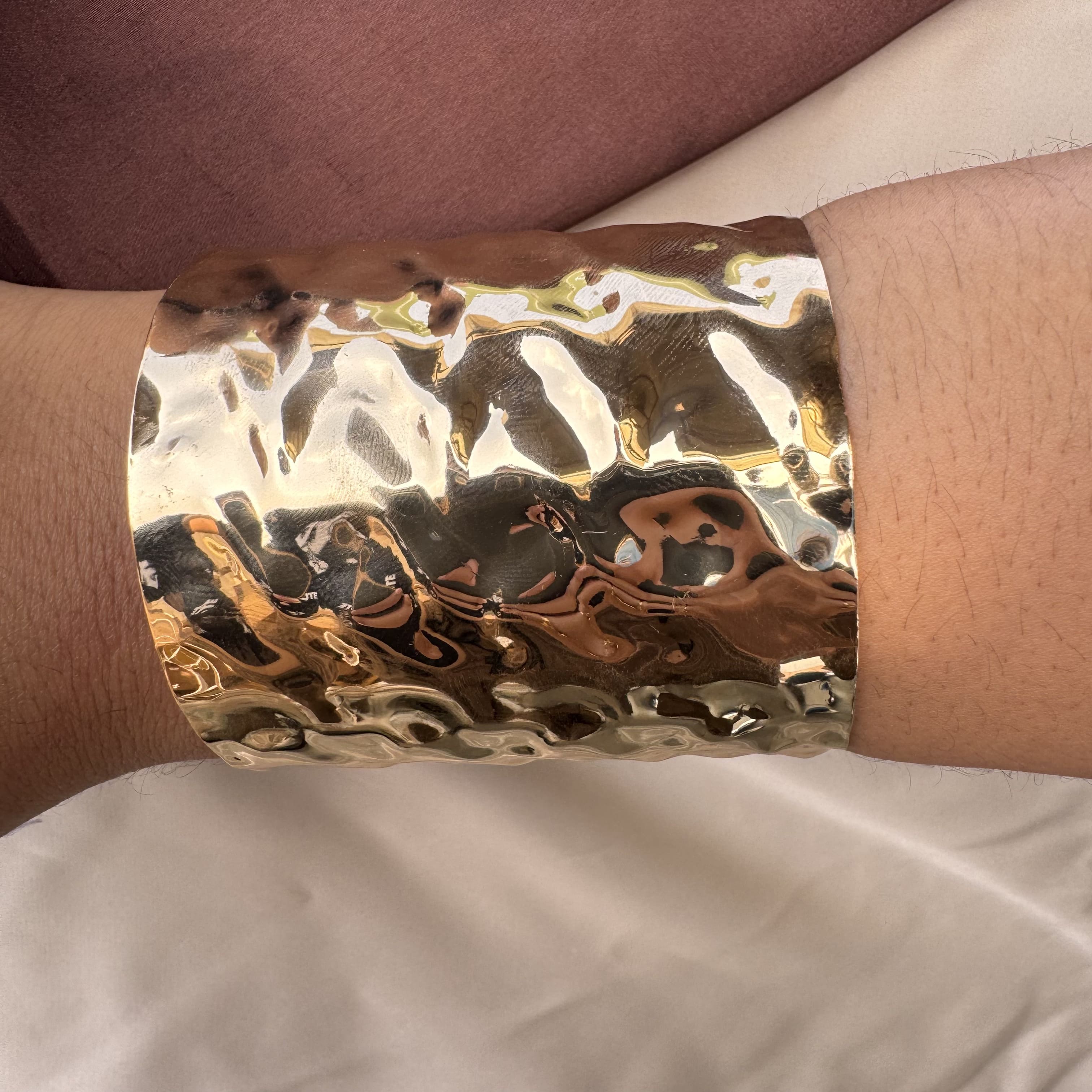TFC Designer Gold Plated Cuff Bracelet